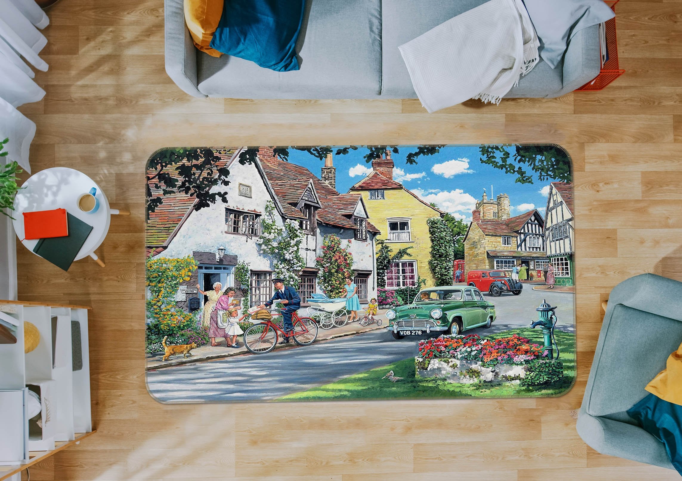 3D Beautiful Town 1062 Trevor Mitchell Rug Non Slip Rug Mat Mat AJ Creativity Home
