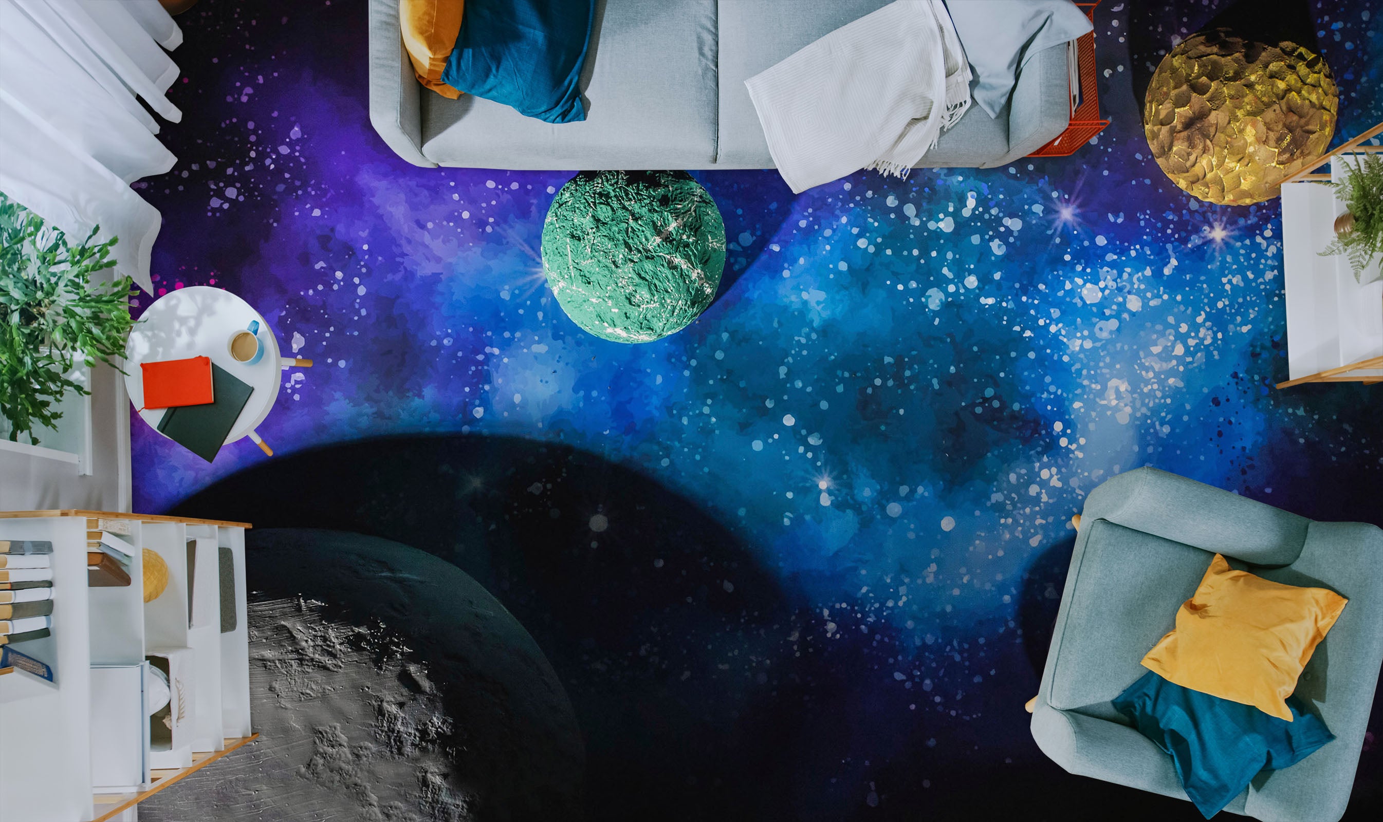 3D Green Planet 261 Floor Mural Wallpaper Murals Rug & Mat Print Epoxy waterproof bath floor