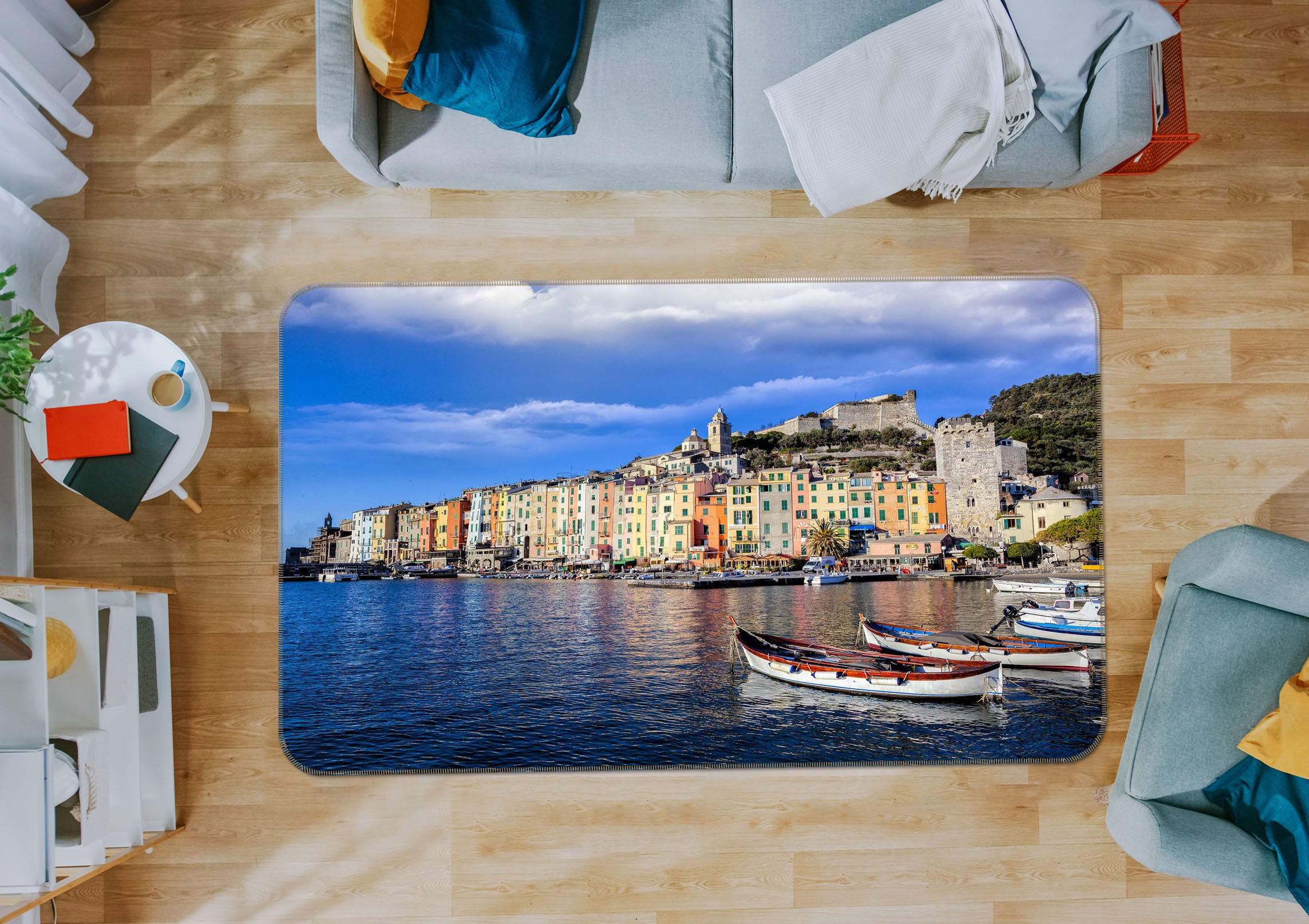 3D Water City 1149 Marco Carmassi Rug Non Slip Rug Mat