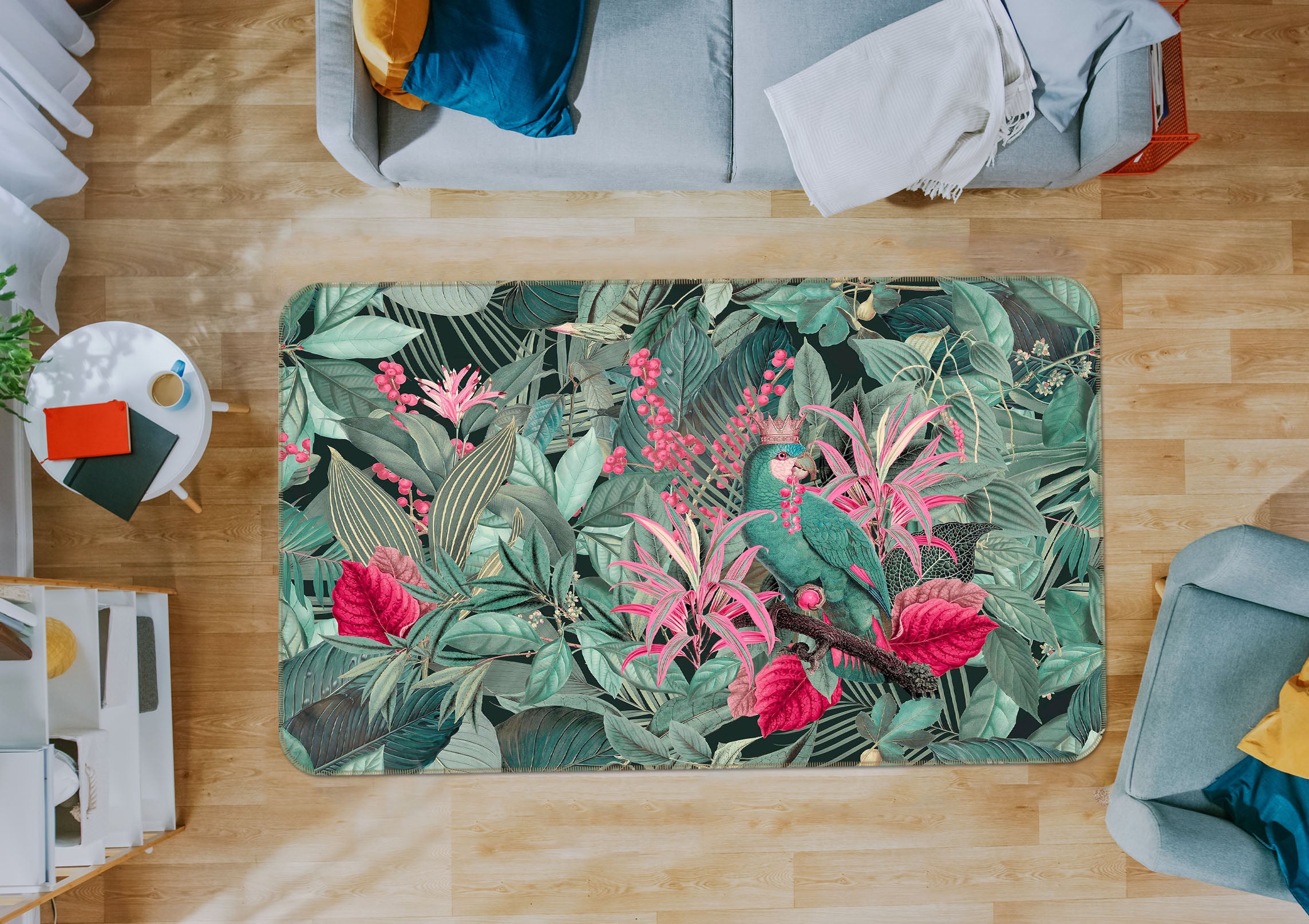 3D Forest Flowers 1003 Andrea haase Rug Non Slip Rug Mat
