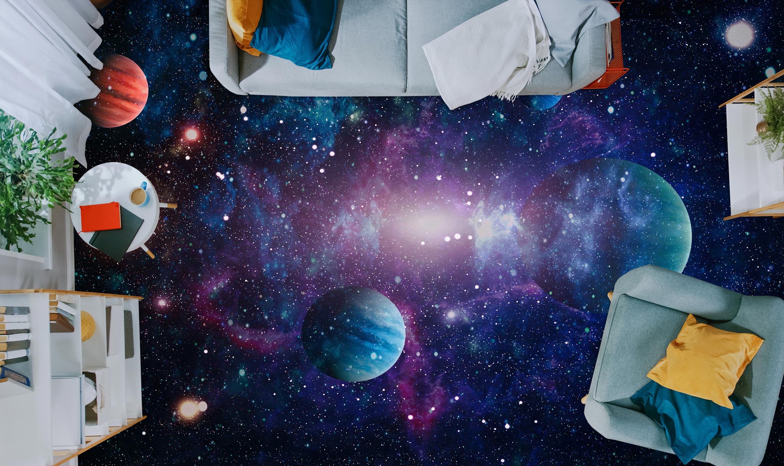 3D Psychedelic Universe 104 Floor Mural Wallpaper Murals Rug & Mat Print Epoxy waterproof bath floor