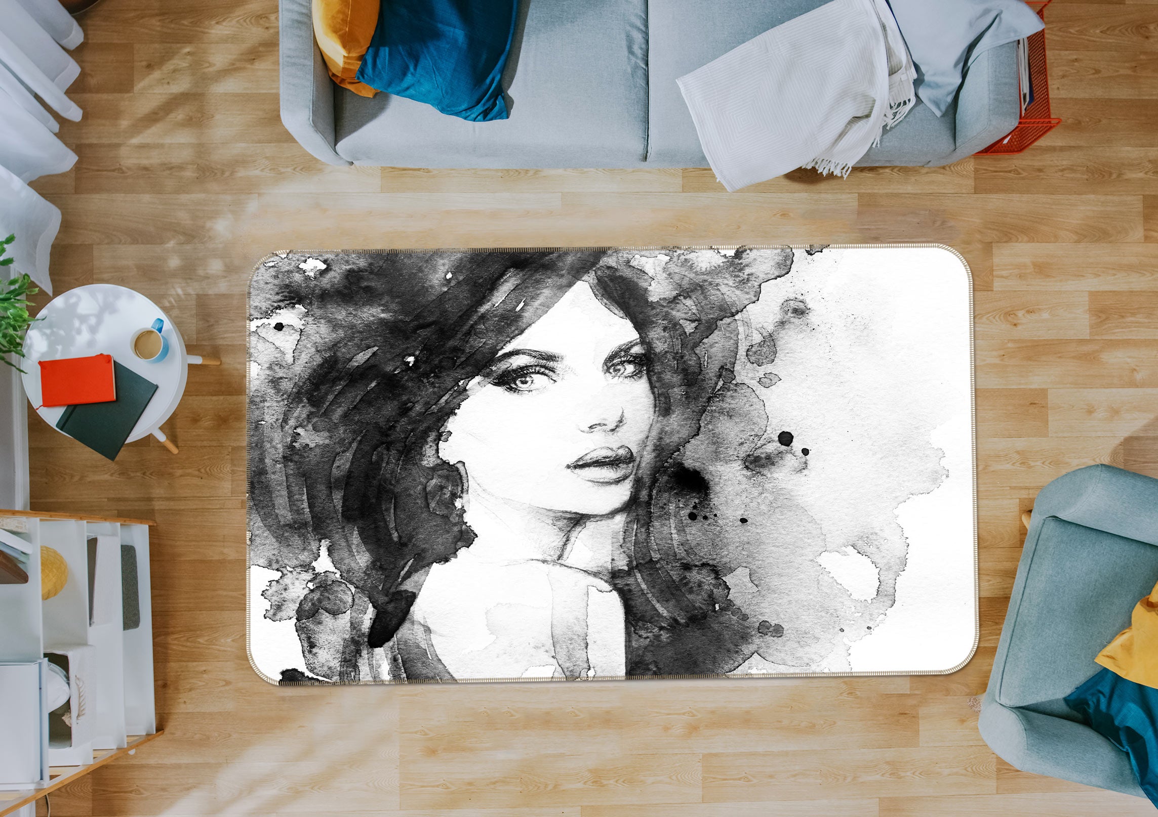 3D Mature Woman 1014 Non Slip Rug Mat