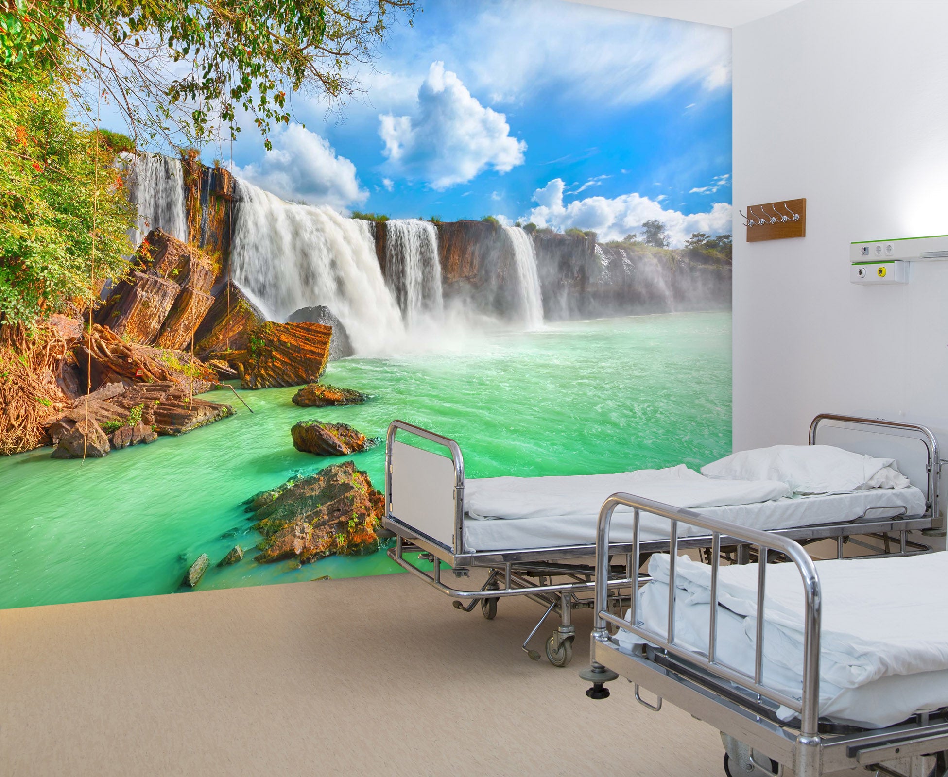 3D Fierce Waterfall 304 Wall Murals