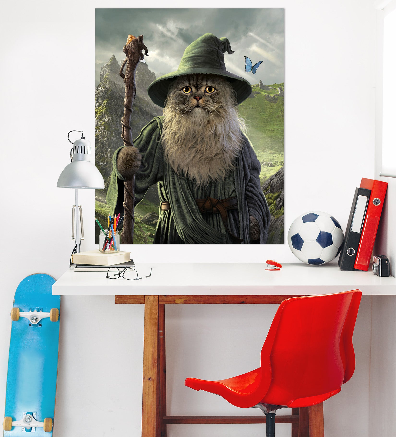 3D Catdalf Def 019 Vincent Hie Wall Sticker