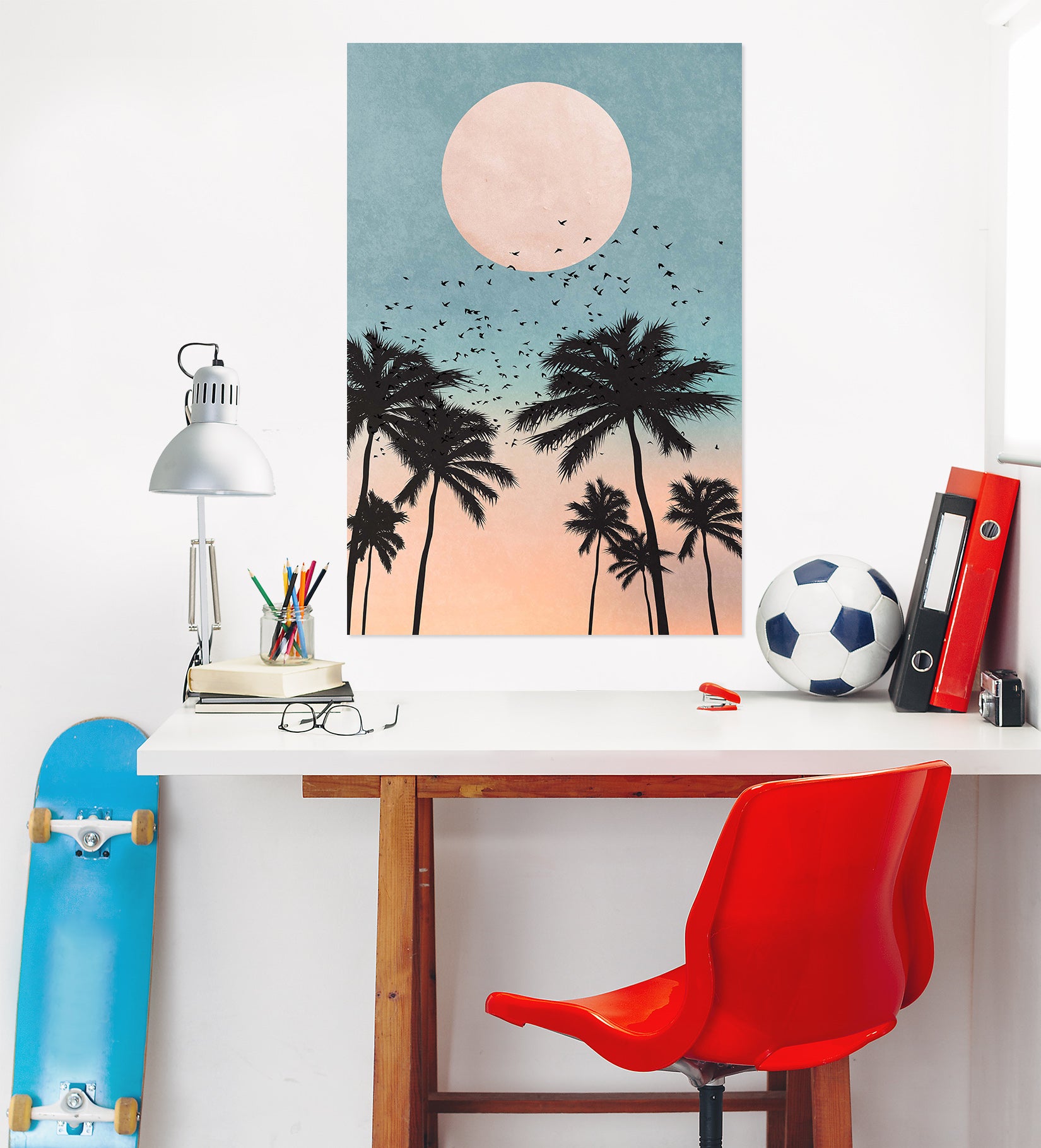 3D Sunrise 024 Boris Draschoff Wall Sticker