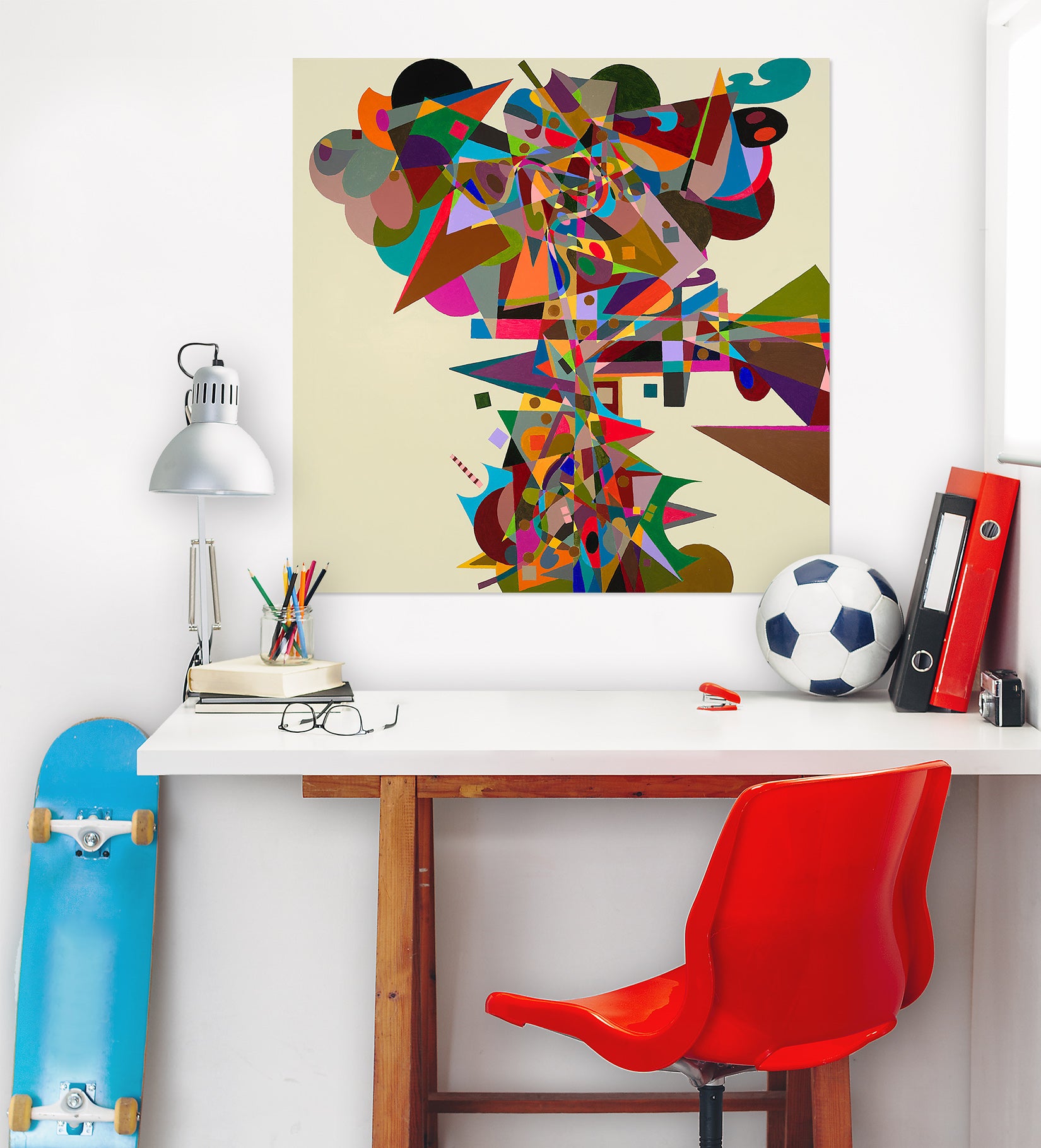 3D Color Triangle 107 Allan P. Friedlander Wall Sticker