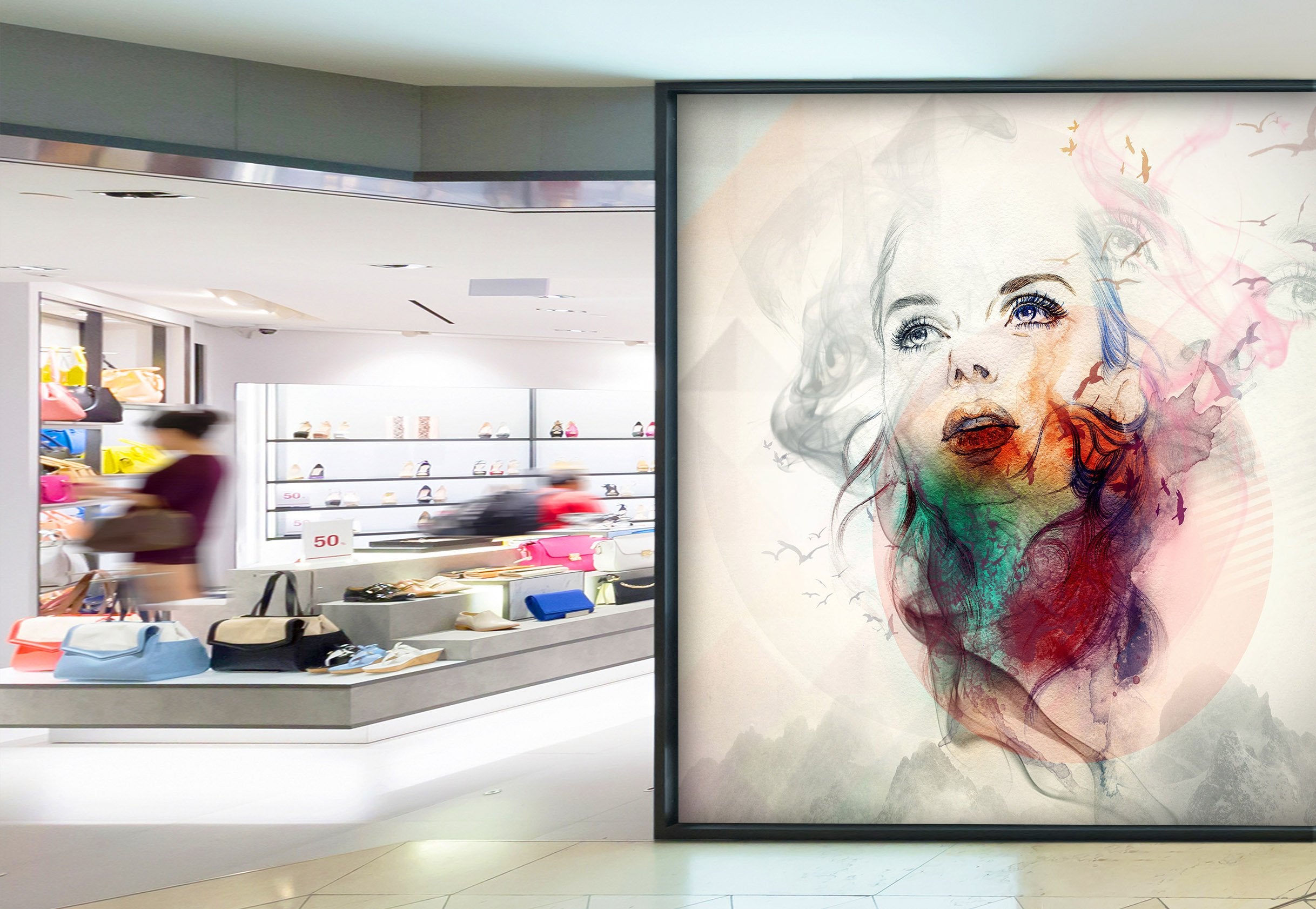 3D Beautiful Woman 105 Wall Murals Wallpaper AJ Wallpaper 2