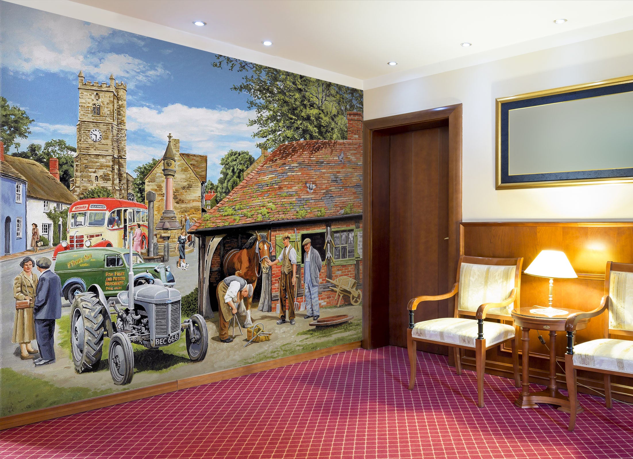 3D Old Friends 1041 Trevor Mitchell Wall Mural Wall Murals