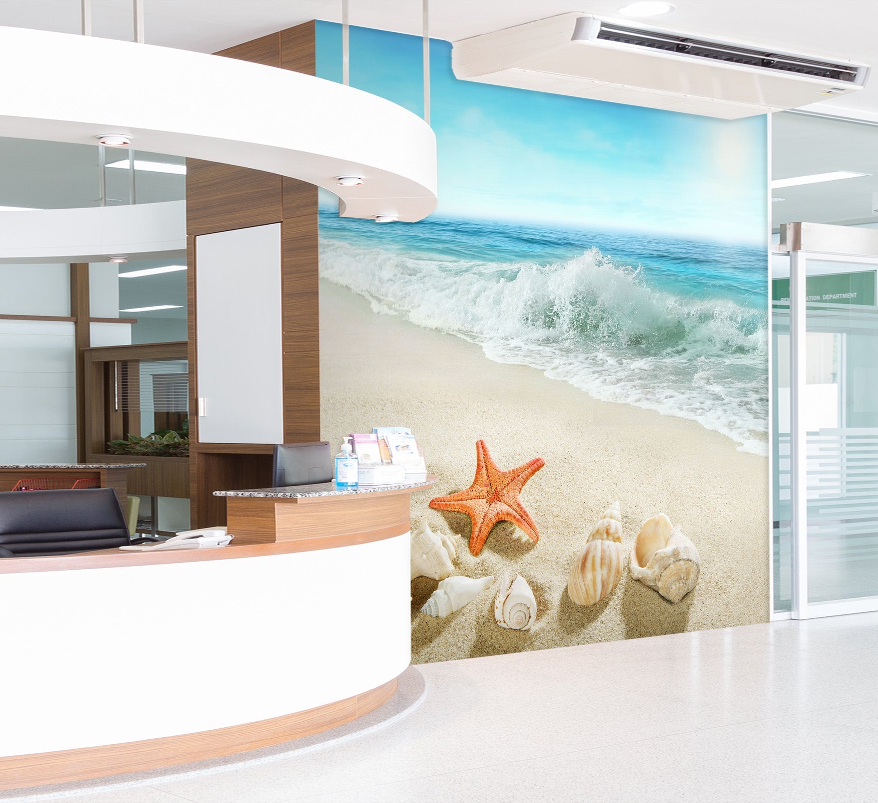 3D Surf Starfish 004 Wall Murals Wallpaper AJ Wallpaper 2
