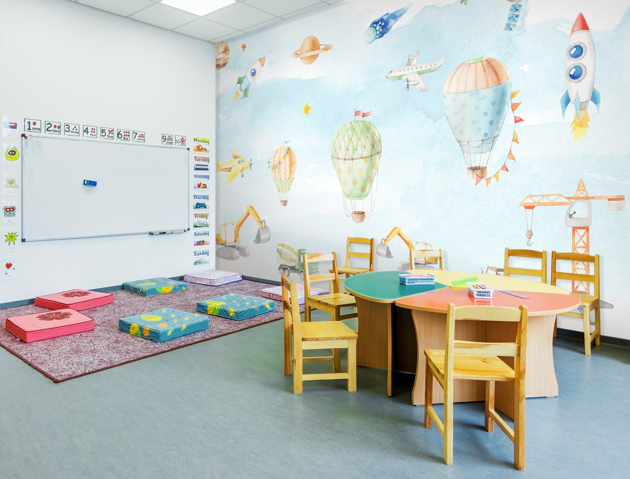 3D Colorful Balloons 027 Wall Murals