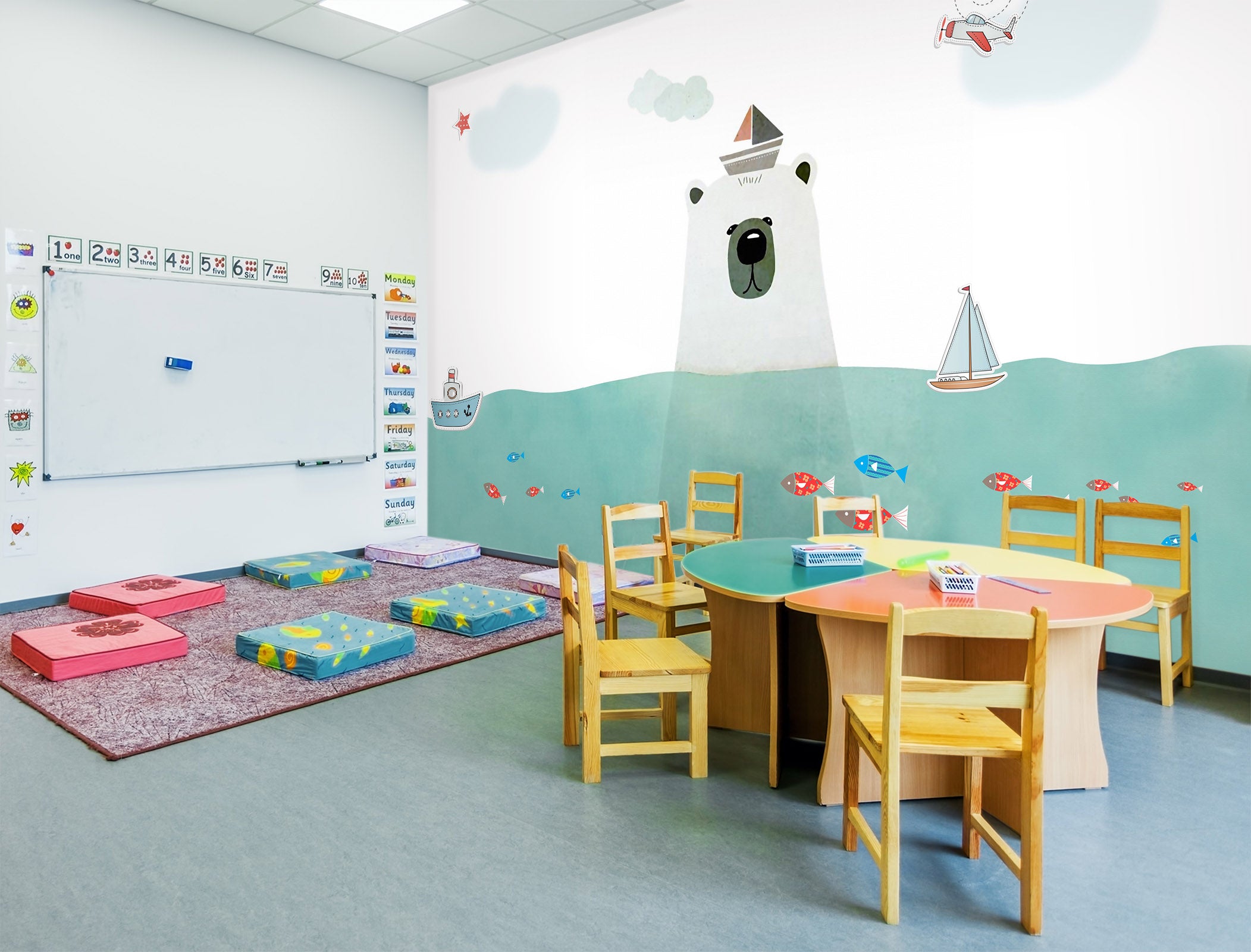 3D Sea Lighthouse 019 Wall Murals