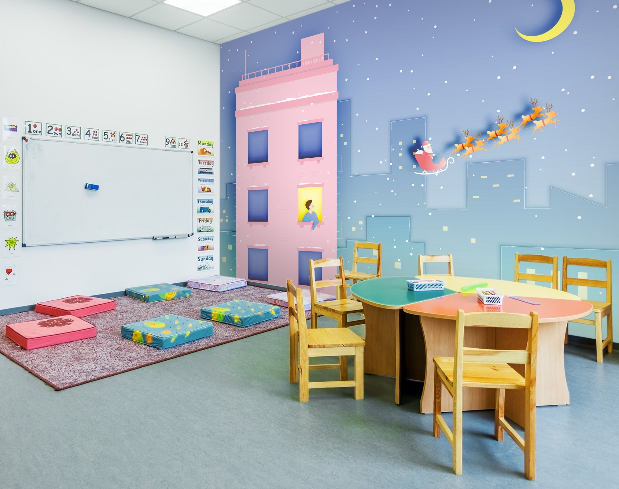 3D Pink Building 045 Wall Murals Wallpaper AJ Wallpaper 2