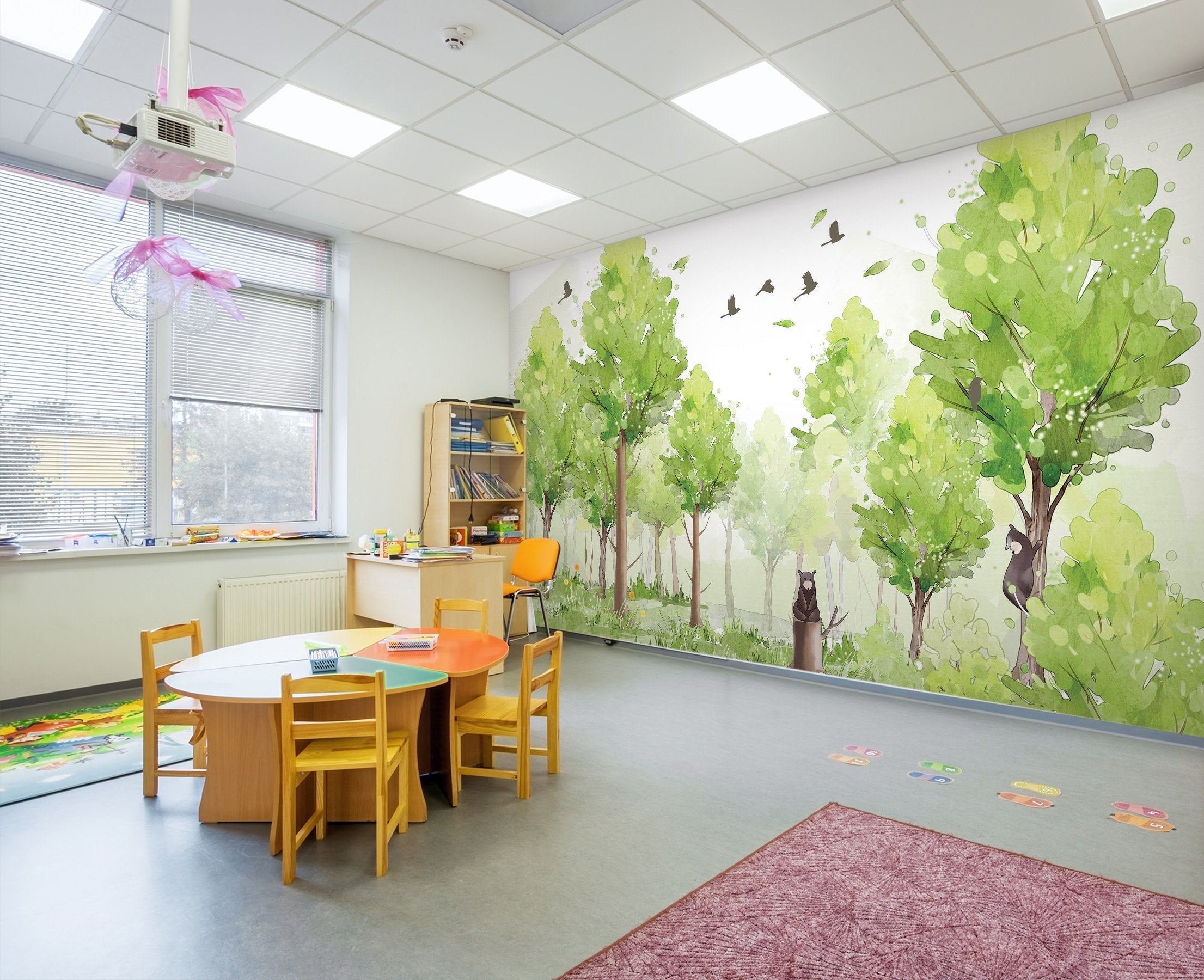 3D Cartoon forest 07 Wall Murals Wallpaper AJ Wallpaper 2