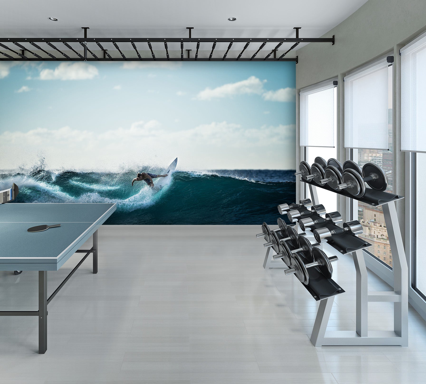 3D Sea Surfing 315 Wall Murals