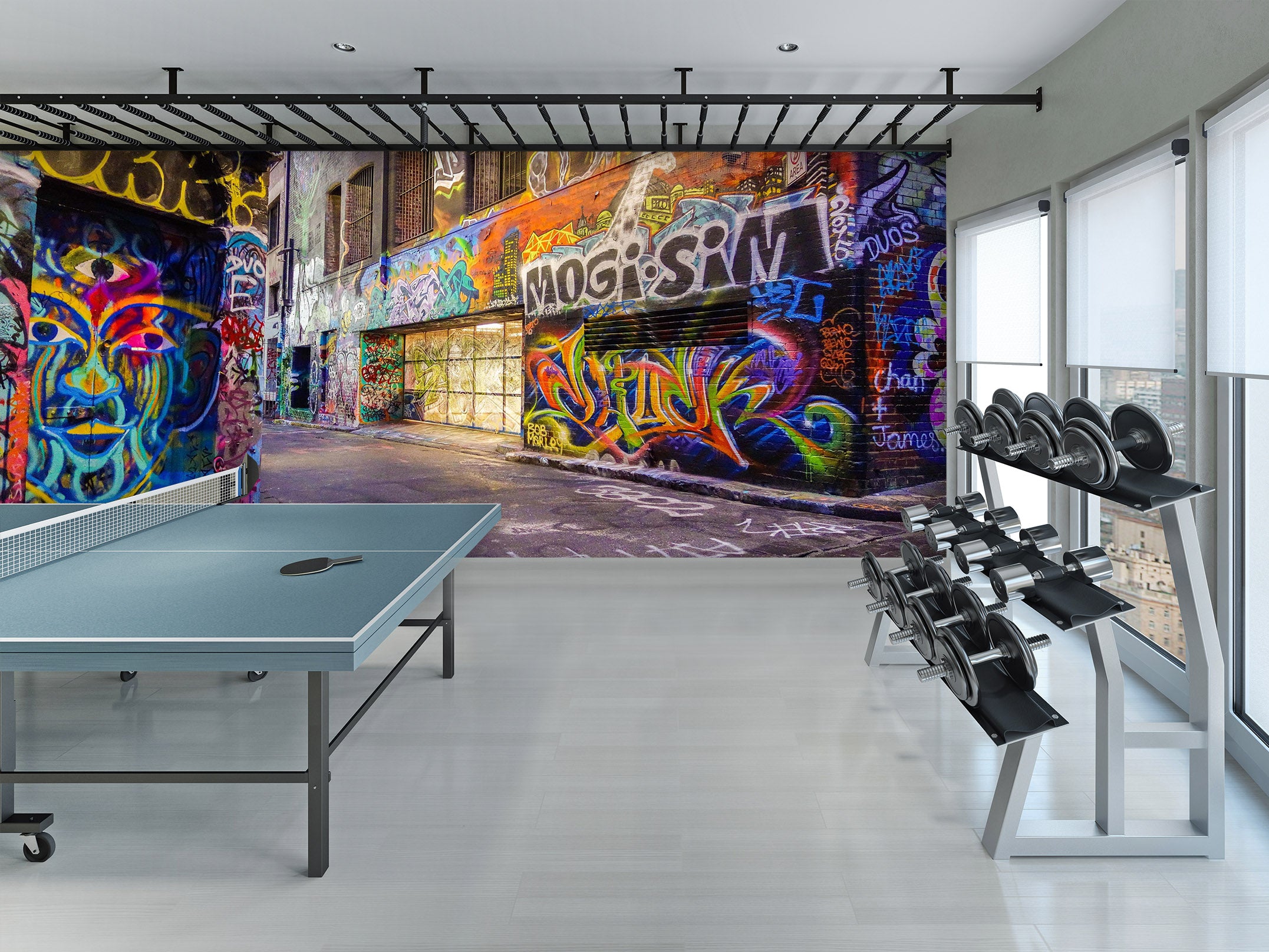 3D Music Doodle 210 Wall Murals