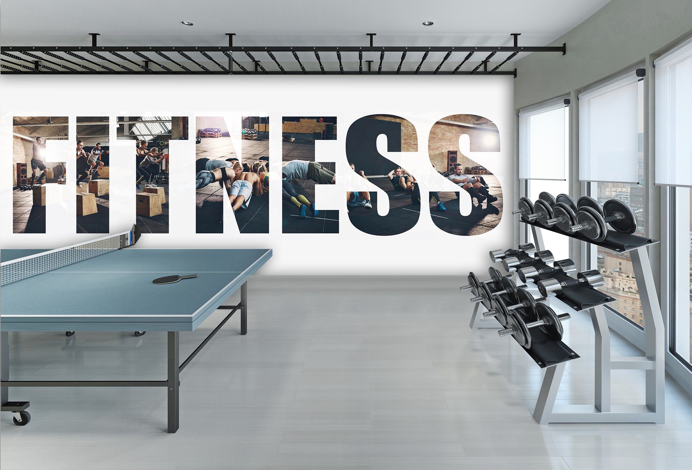 3D Fitness Letters 298 Wall Murals