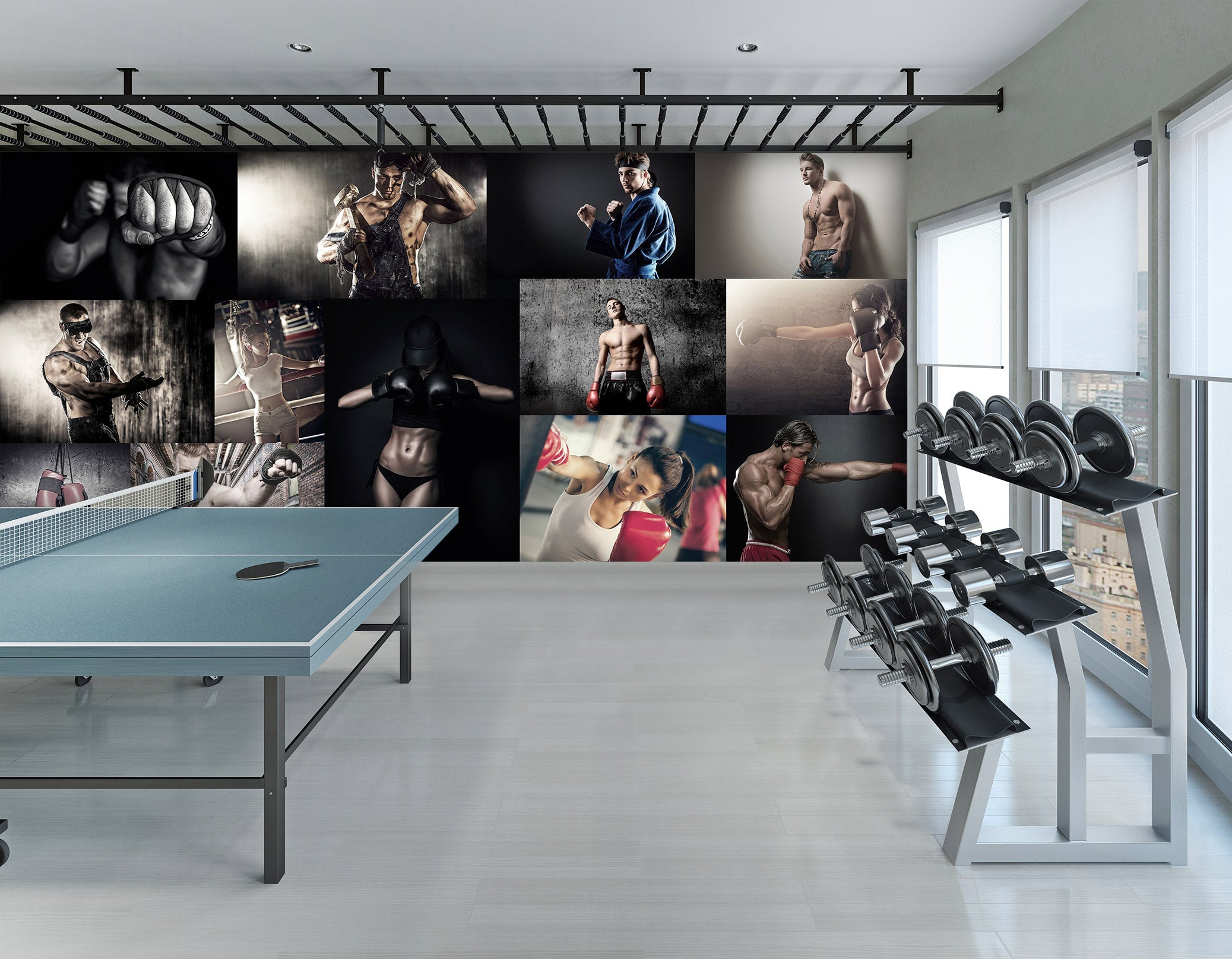 3D Work Out 053 Wall Murals Wallpaper AJ Wallpaper 2