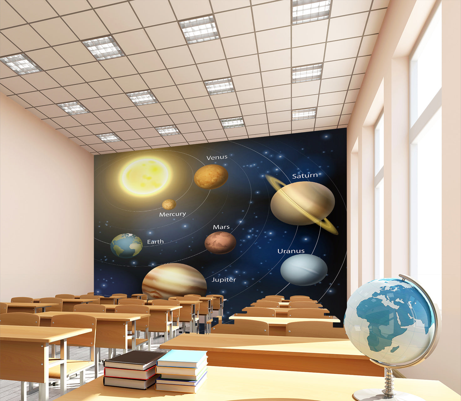 3D Cosmic Planet 161 Wall Murals Wallpaper AJ Wallpaper 2