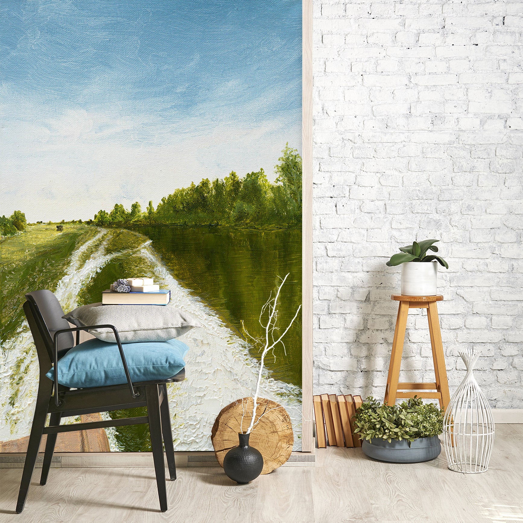 3D River Woods 1857 Marina Zotova Wall Mural Wall Murals