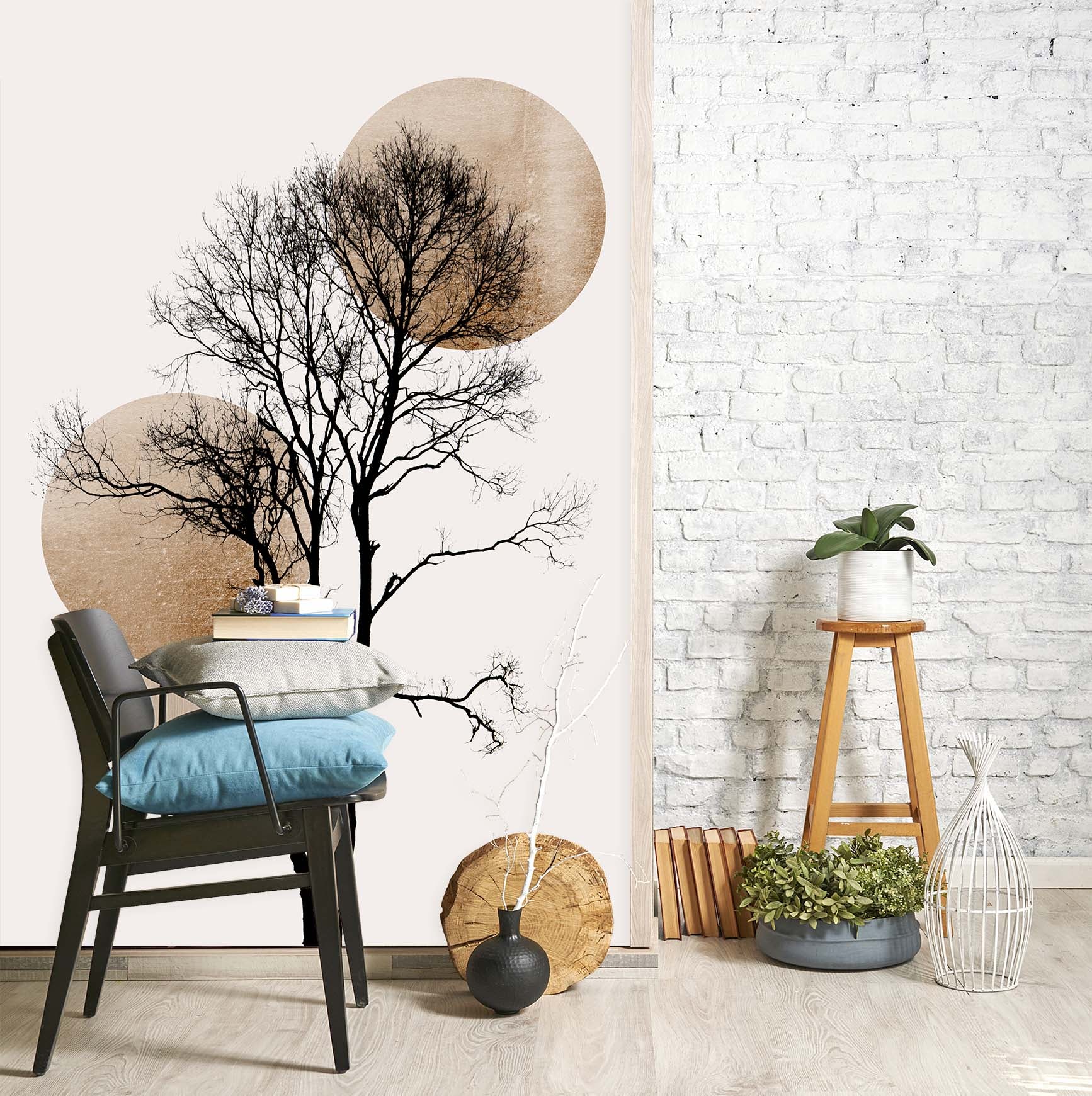 3D Sunrise Tree Branch 1514 Boris Draschoff Wall Mural Wall Murals