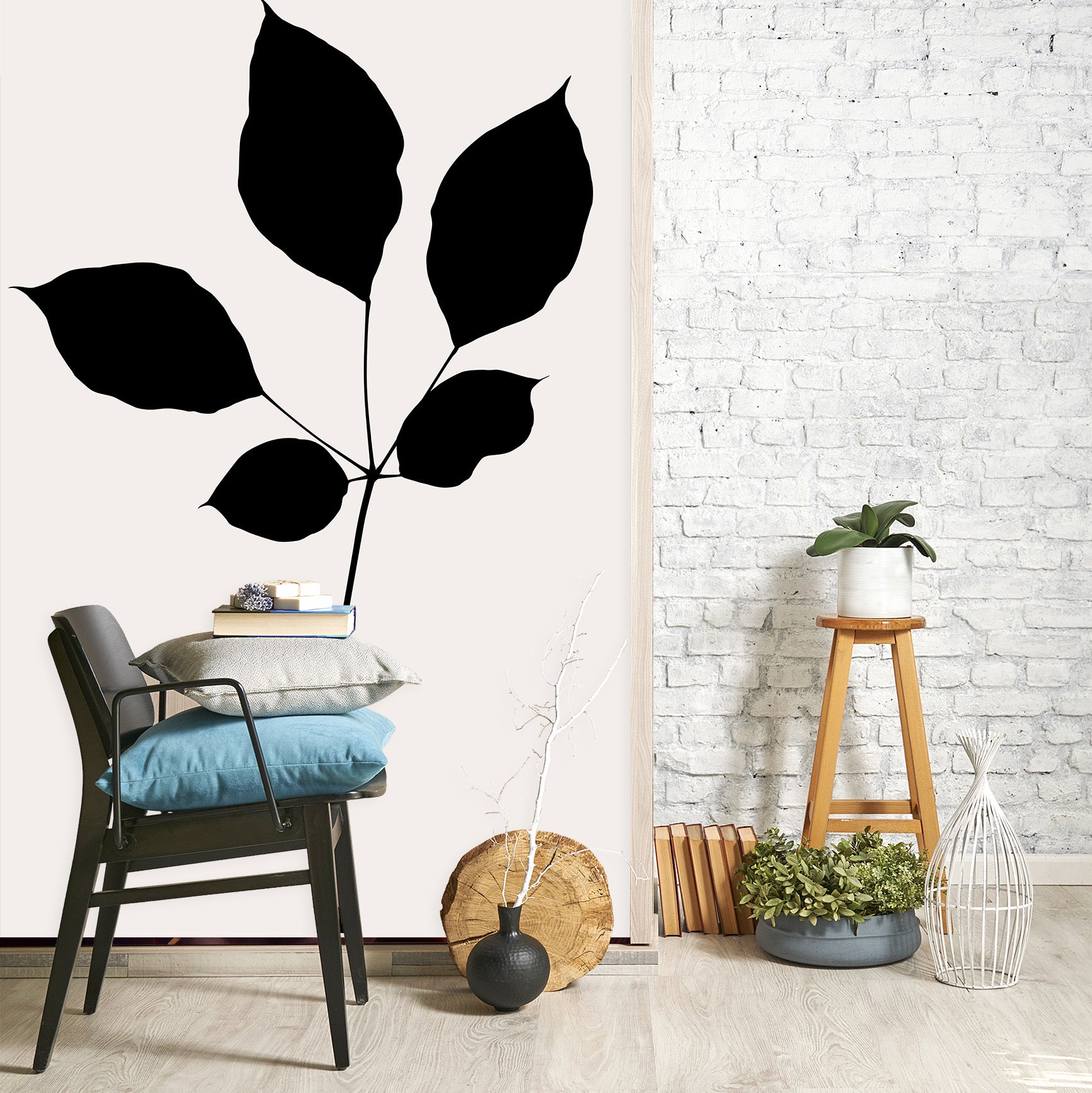 3D Green Leaves 1480 Boris Draschoff Wall Mural Wall Murals