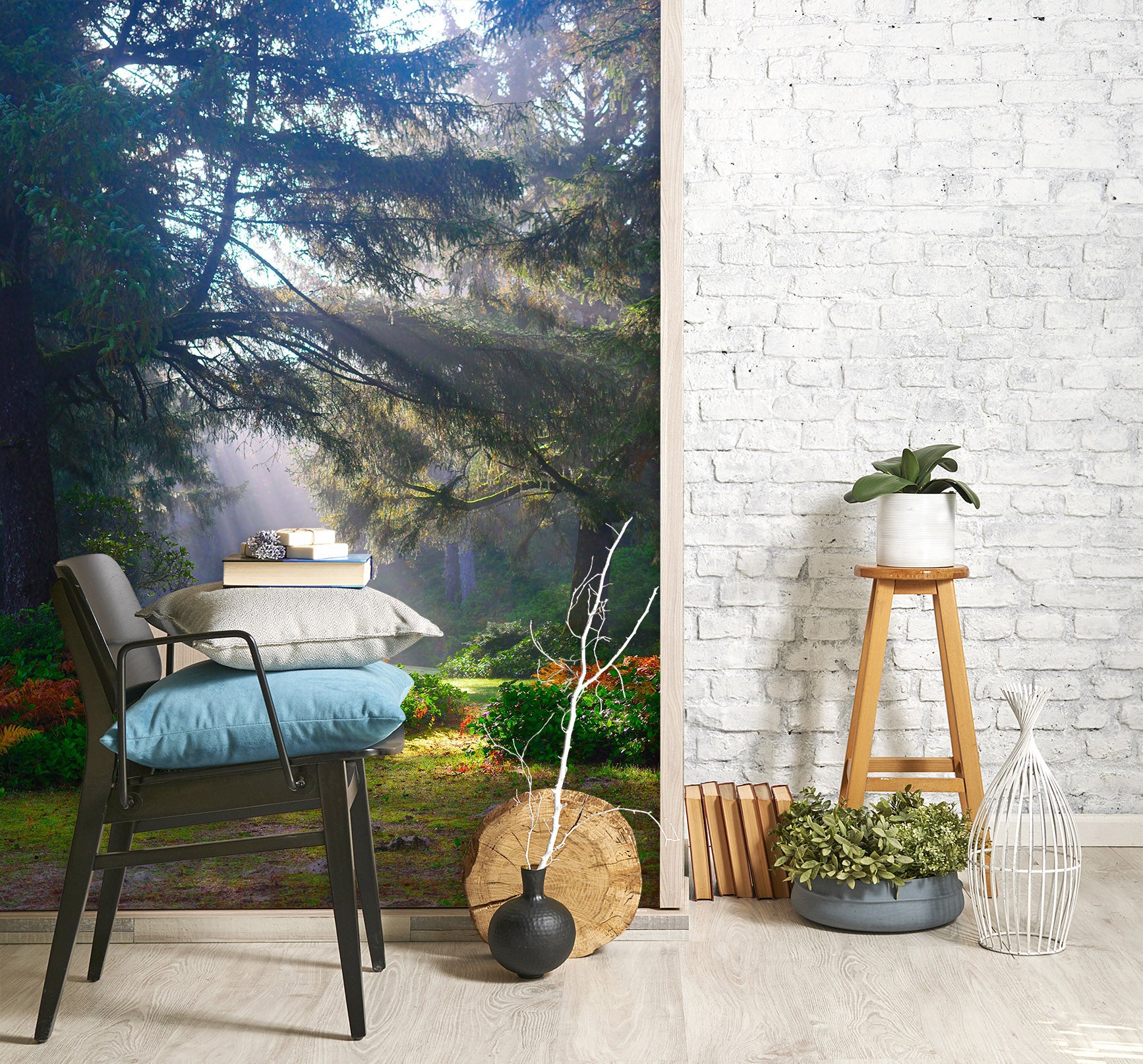 3D Sunny Forest 2096 Wall Murals