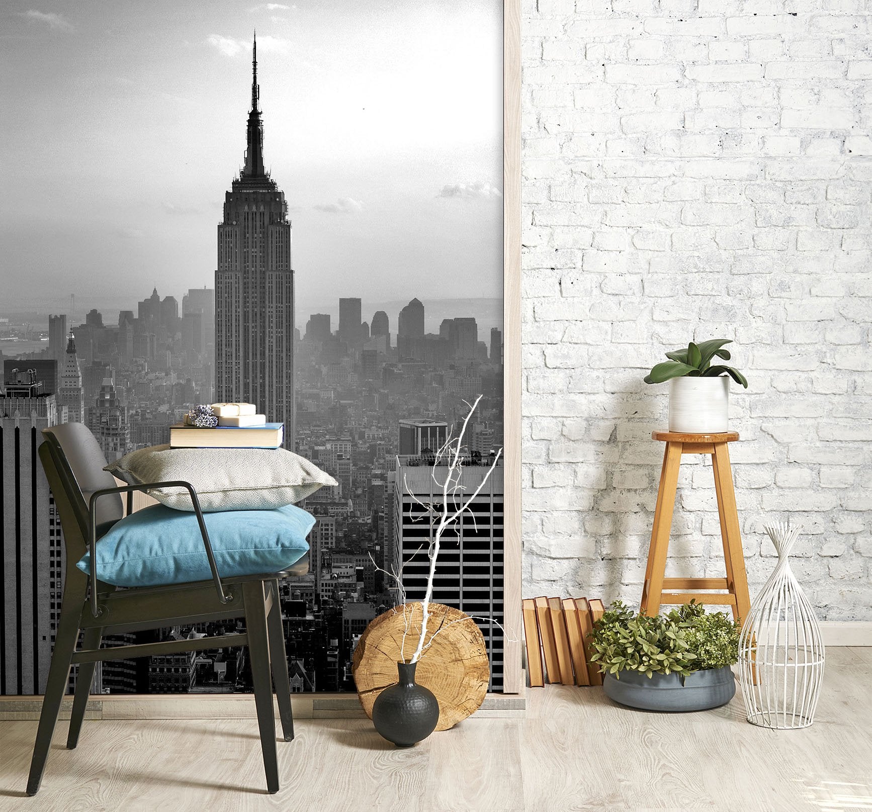 3D Black And White City 113 Wall Murals Wallpaper AJ Wallpaper