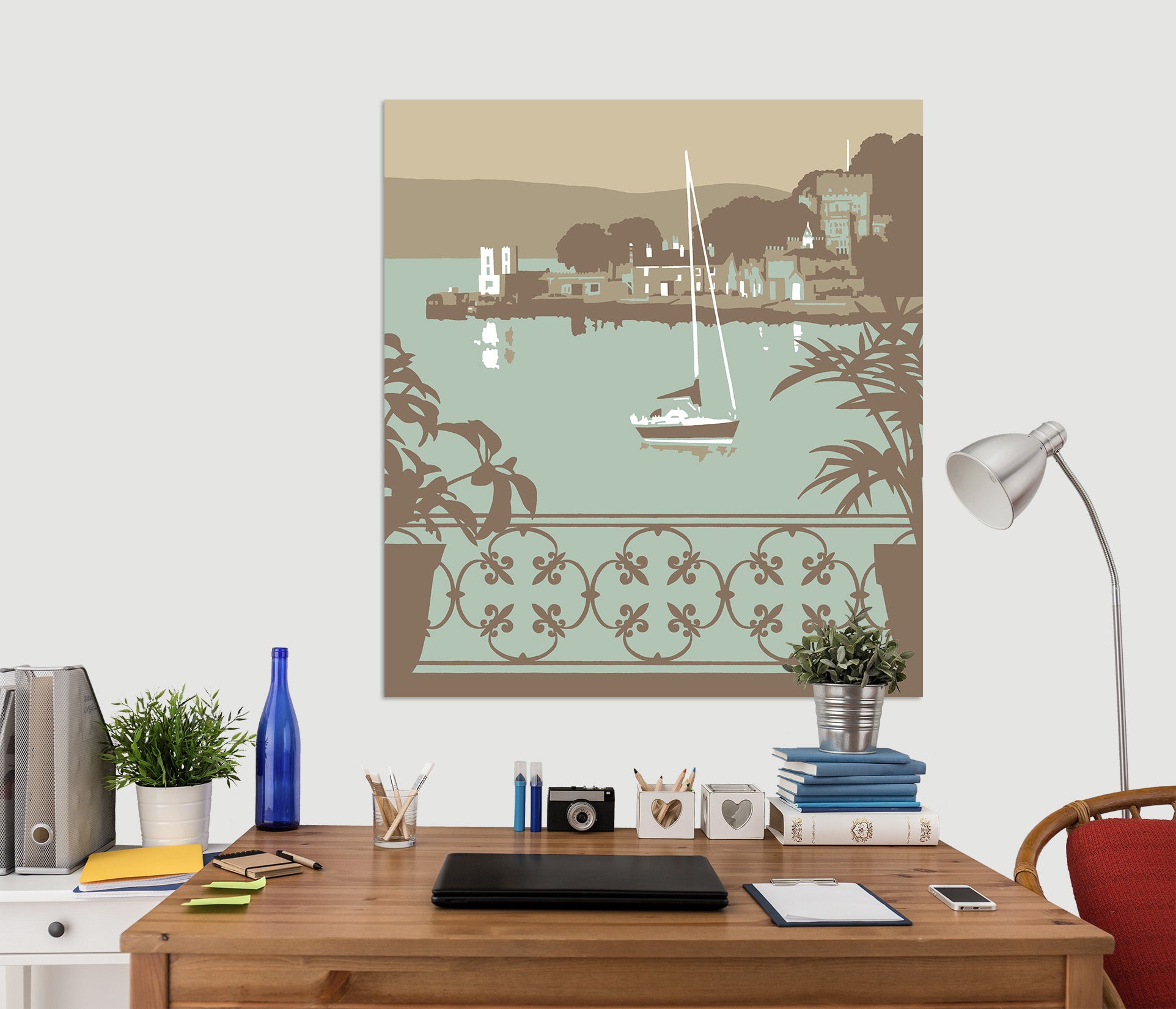 3D Sandbanks Balcony 055 Steve Read Wall Sticker