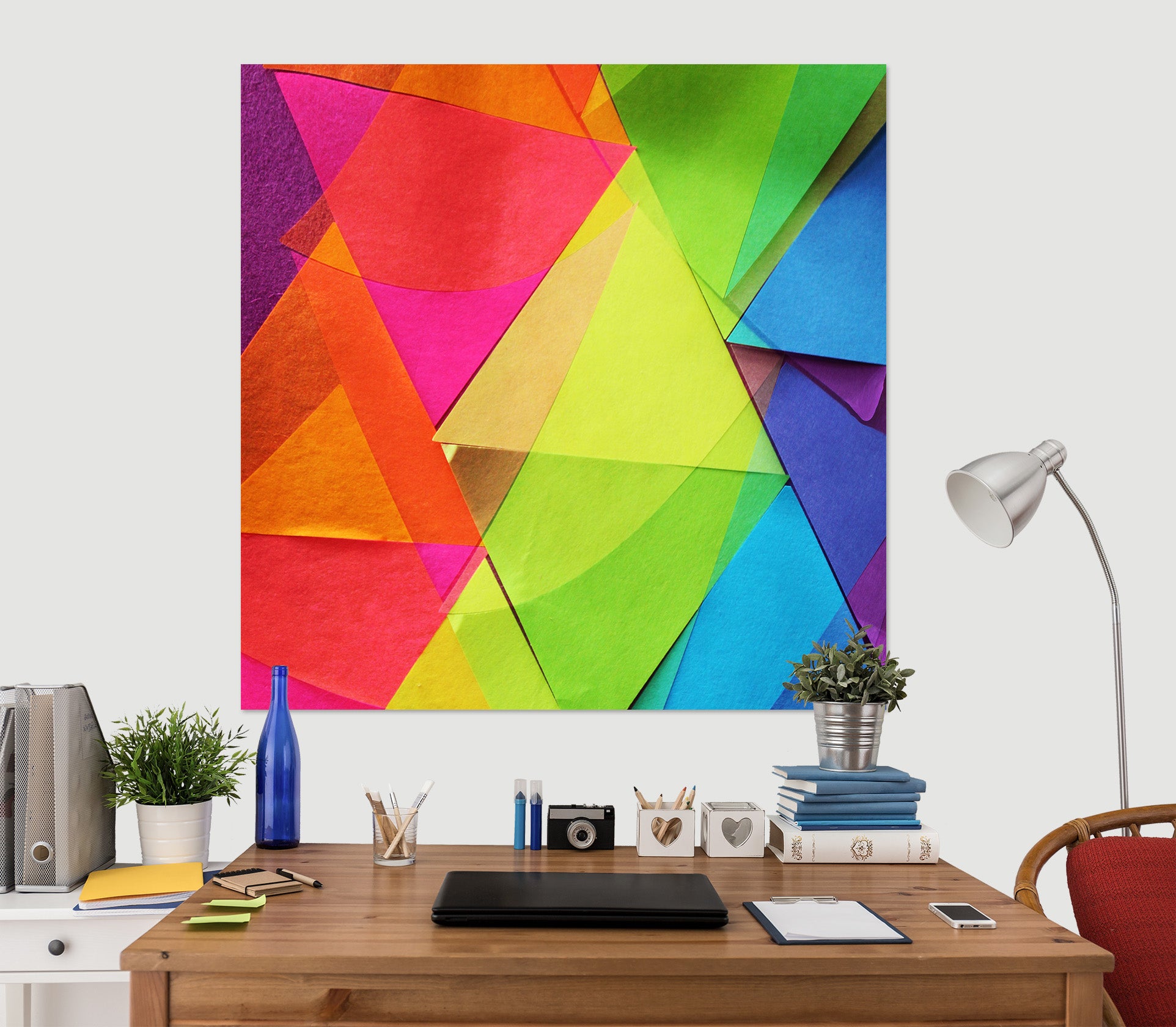 3D Colored Triangle 71121 Shandra Smith Wall Sticker