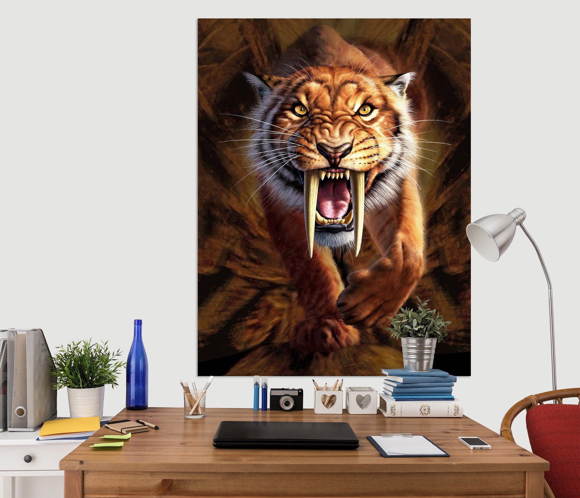 3D Sabertooth 035 Jerry LoFaro Wall Sticker
