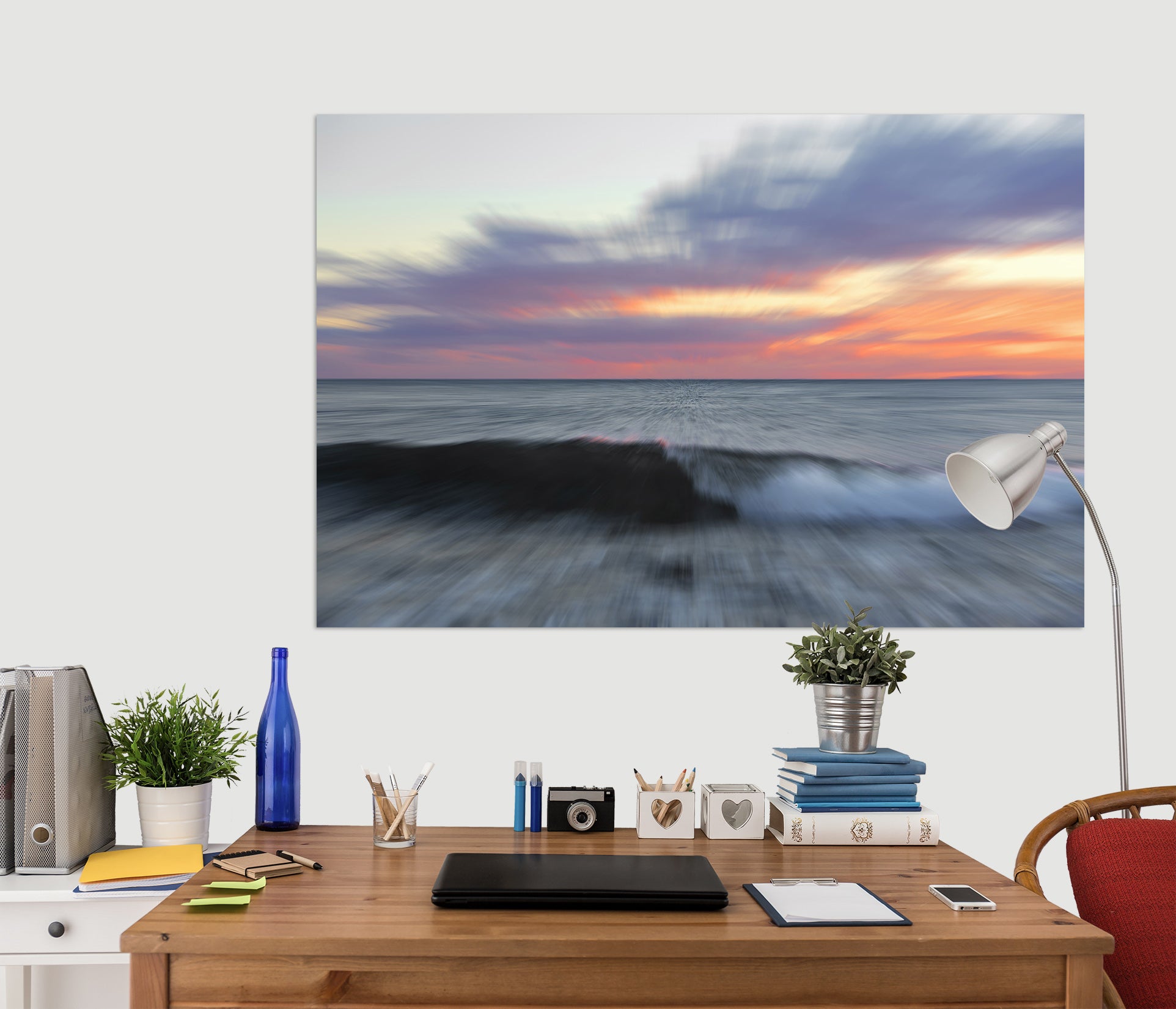 3D Moving Wave 101 Marco Carmassi Wall Sticker