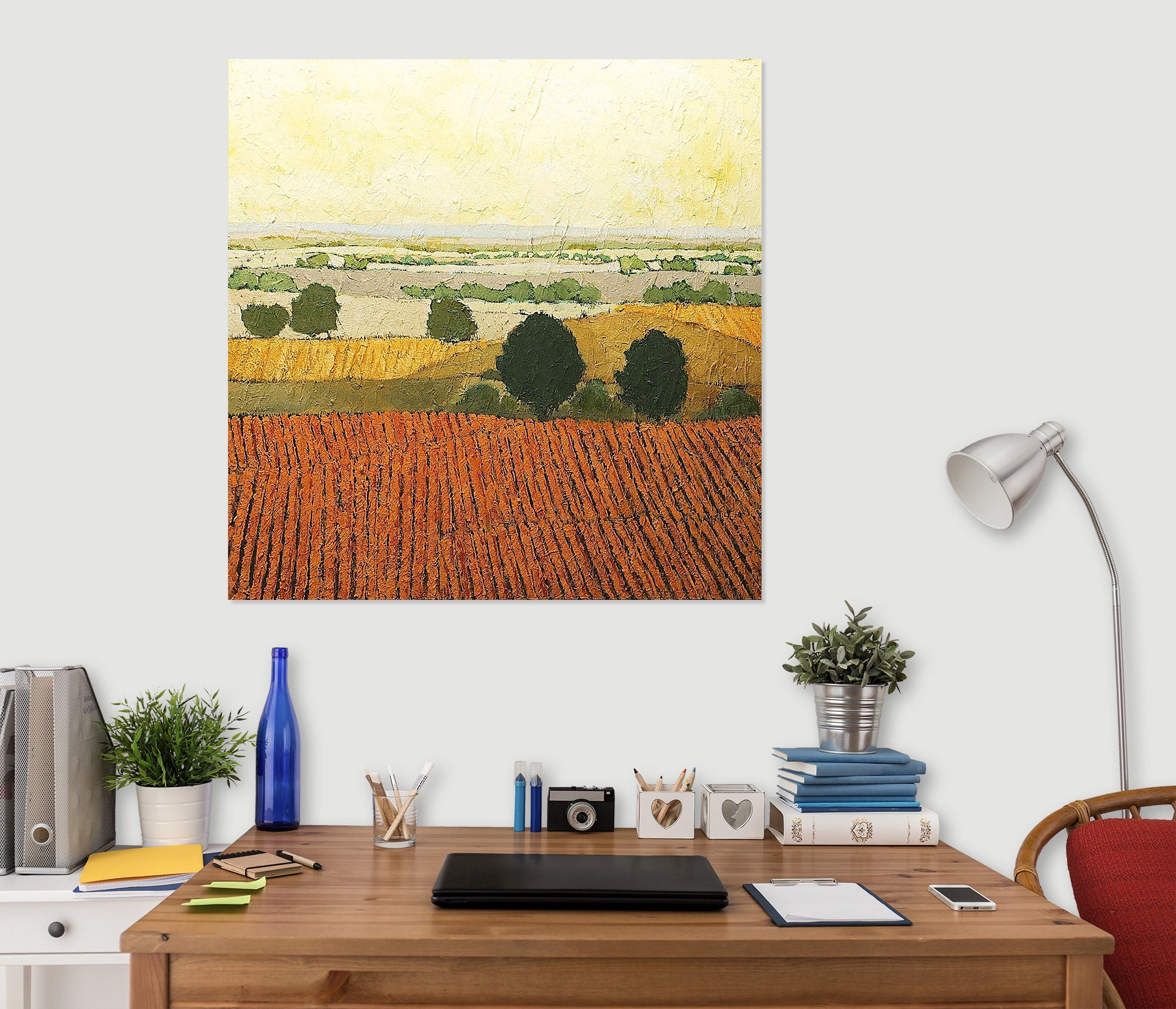 3D Red Land 119 Allan P. Friedlander Wall Sticker