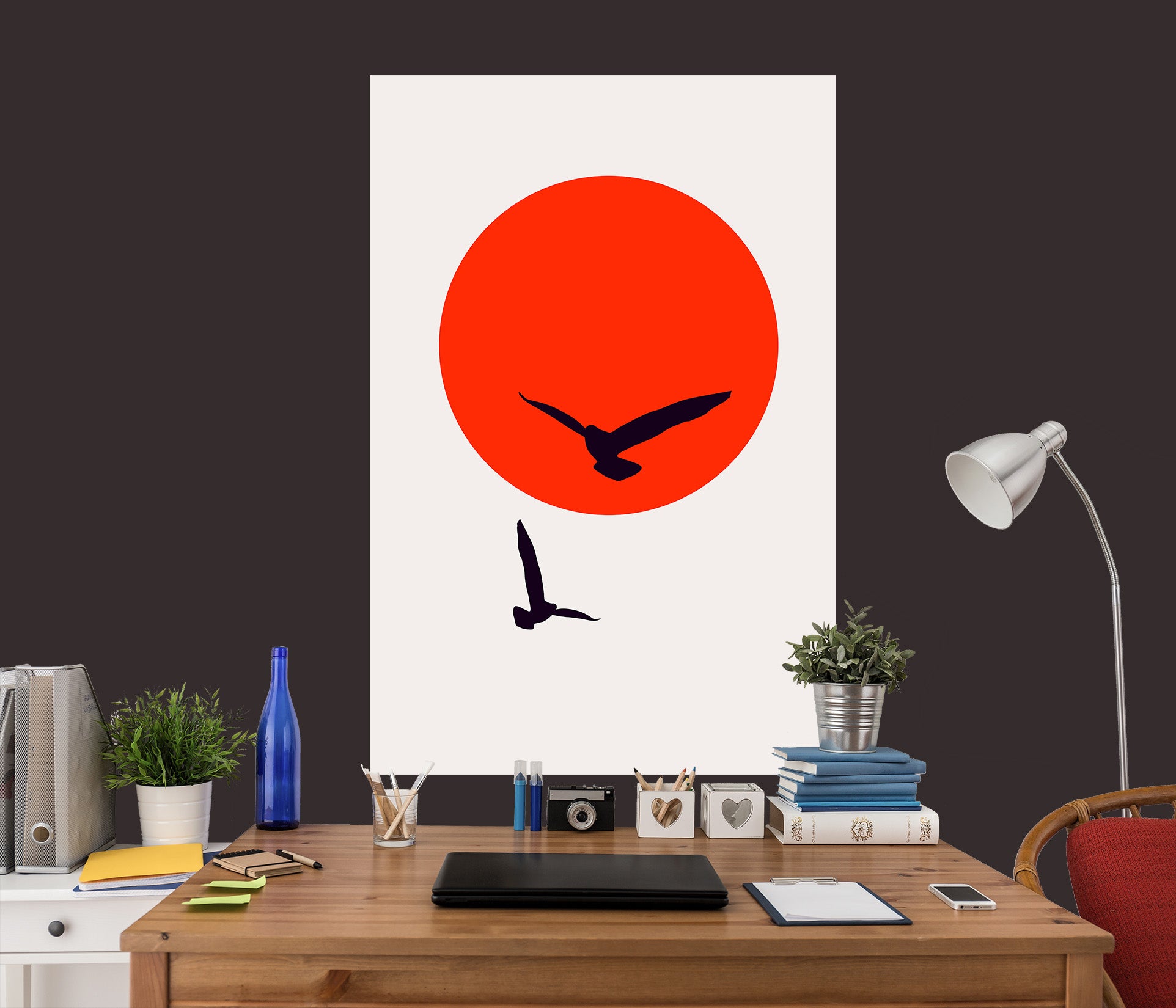 3D Sun Bird 112 Boris Draschoff Wall Sticker