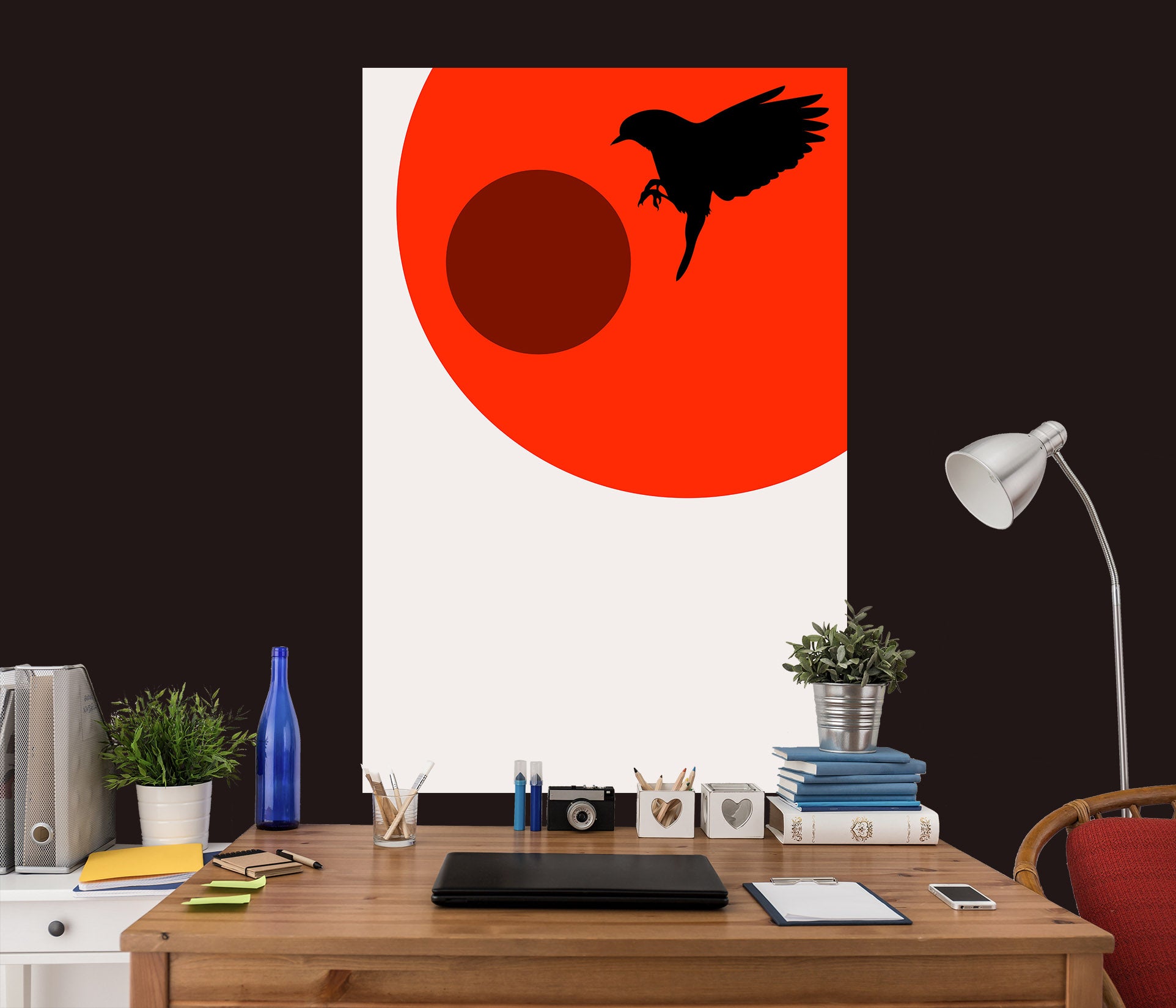 3D Bird Sun 219 Boris Draschoff Wall Sticker
