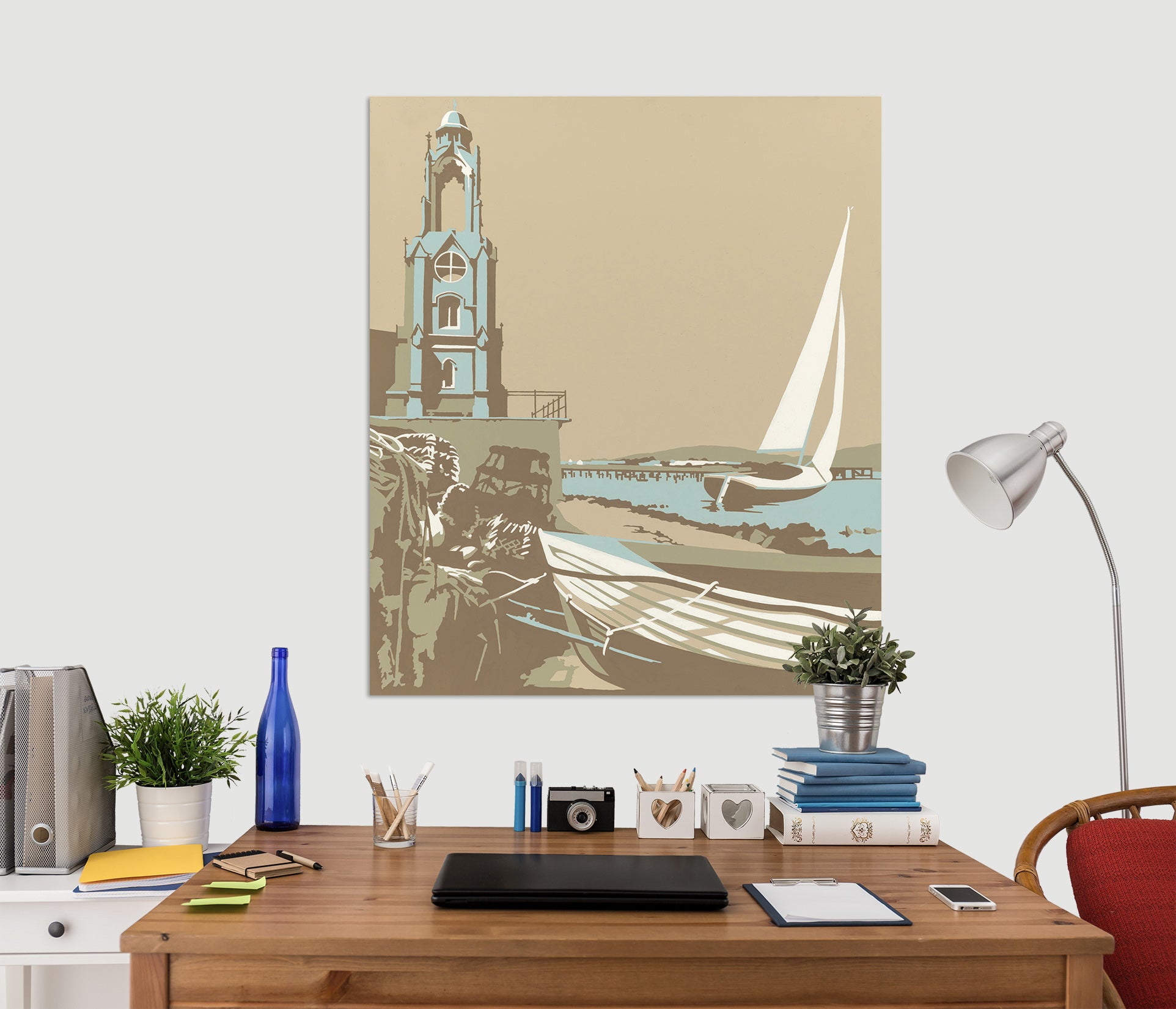 3D Swanage Tower 073 Steve Read Wall Sticker