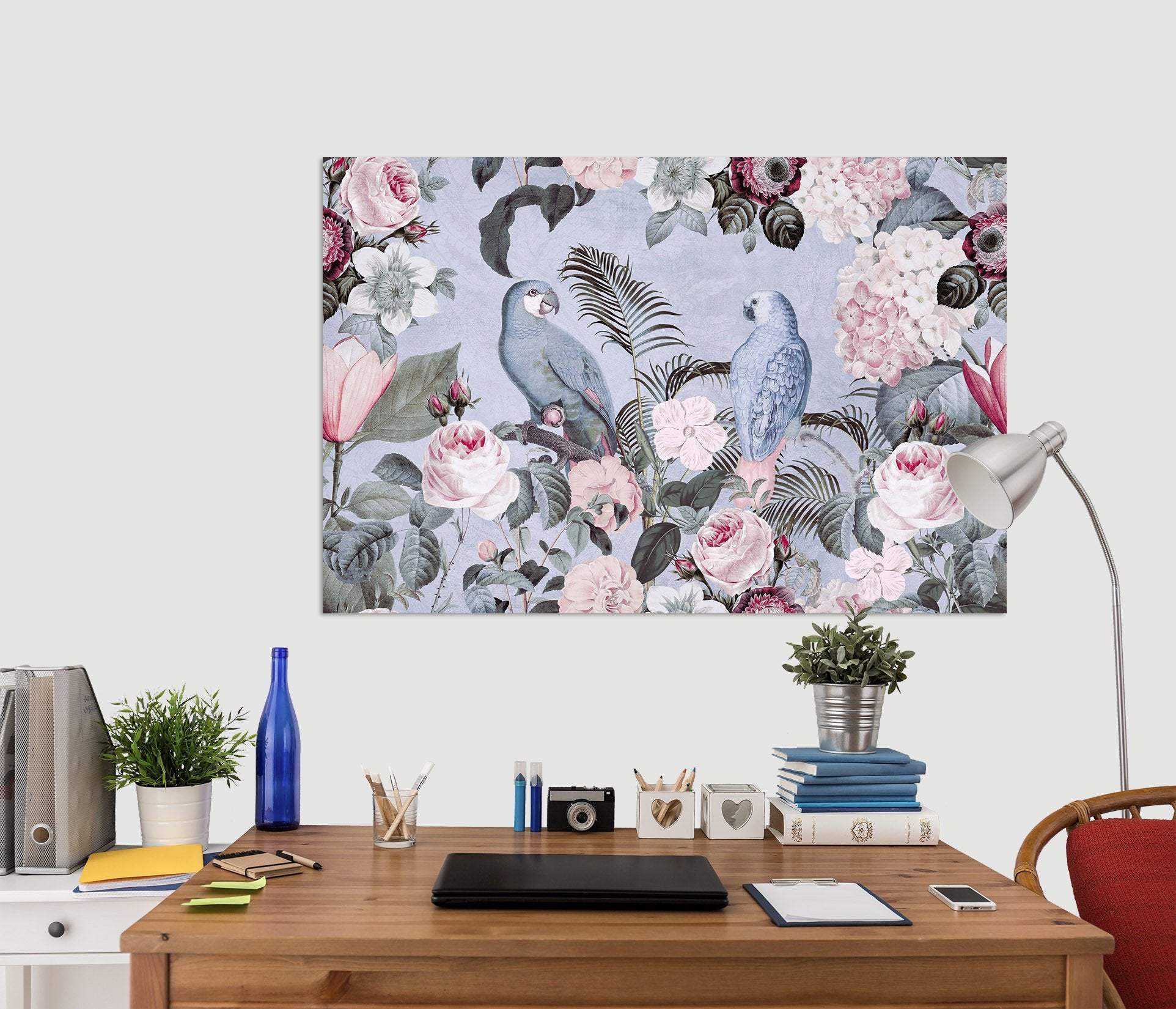 3D Bird Flowers 031 Andrea haase Wall Sticker Wallpaper AJ Wallpaper 2