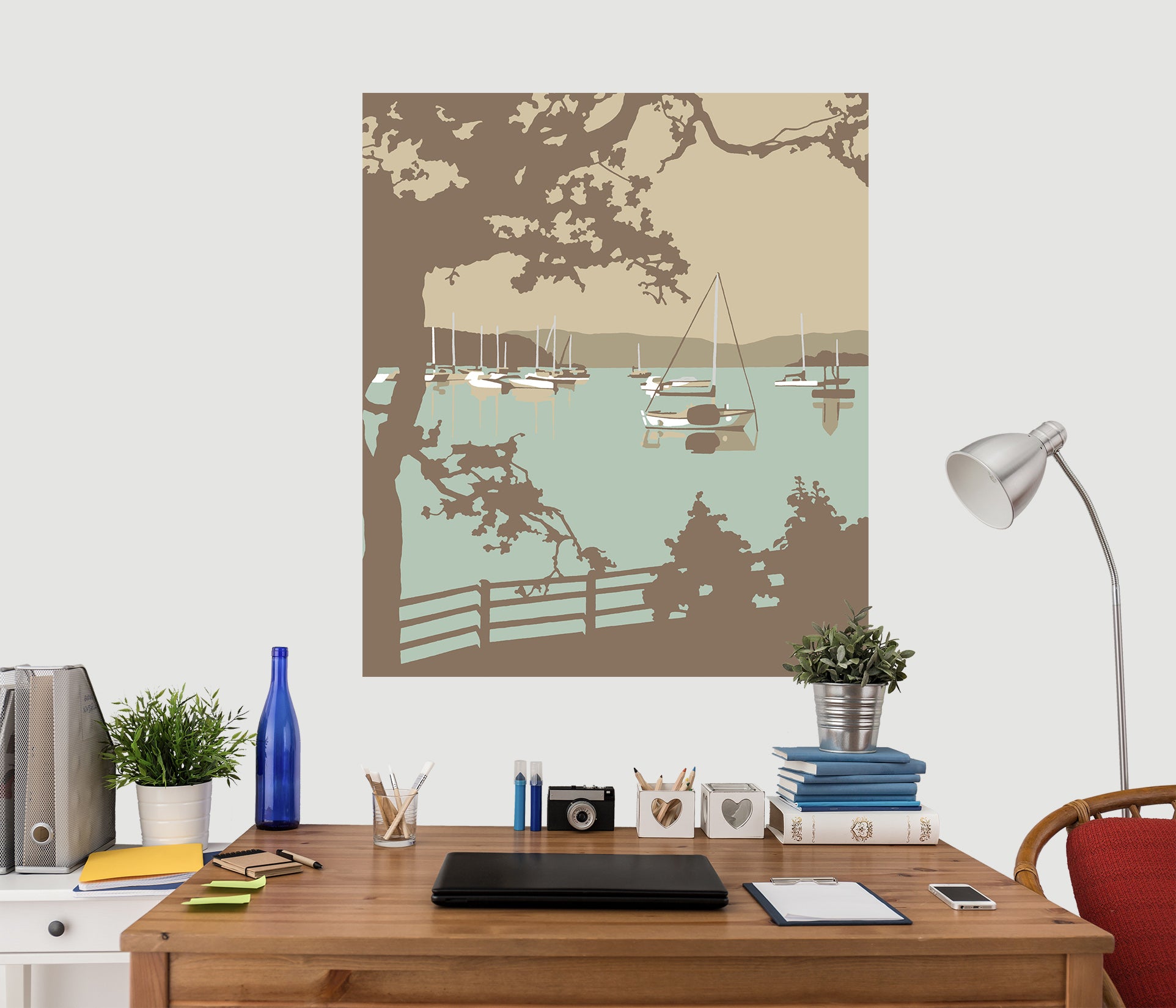 3D Poole Harbour View 048 Steve Read Wall Sticker