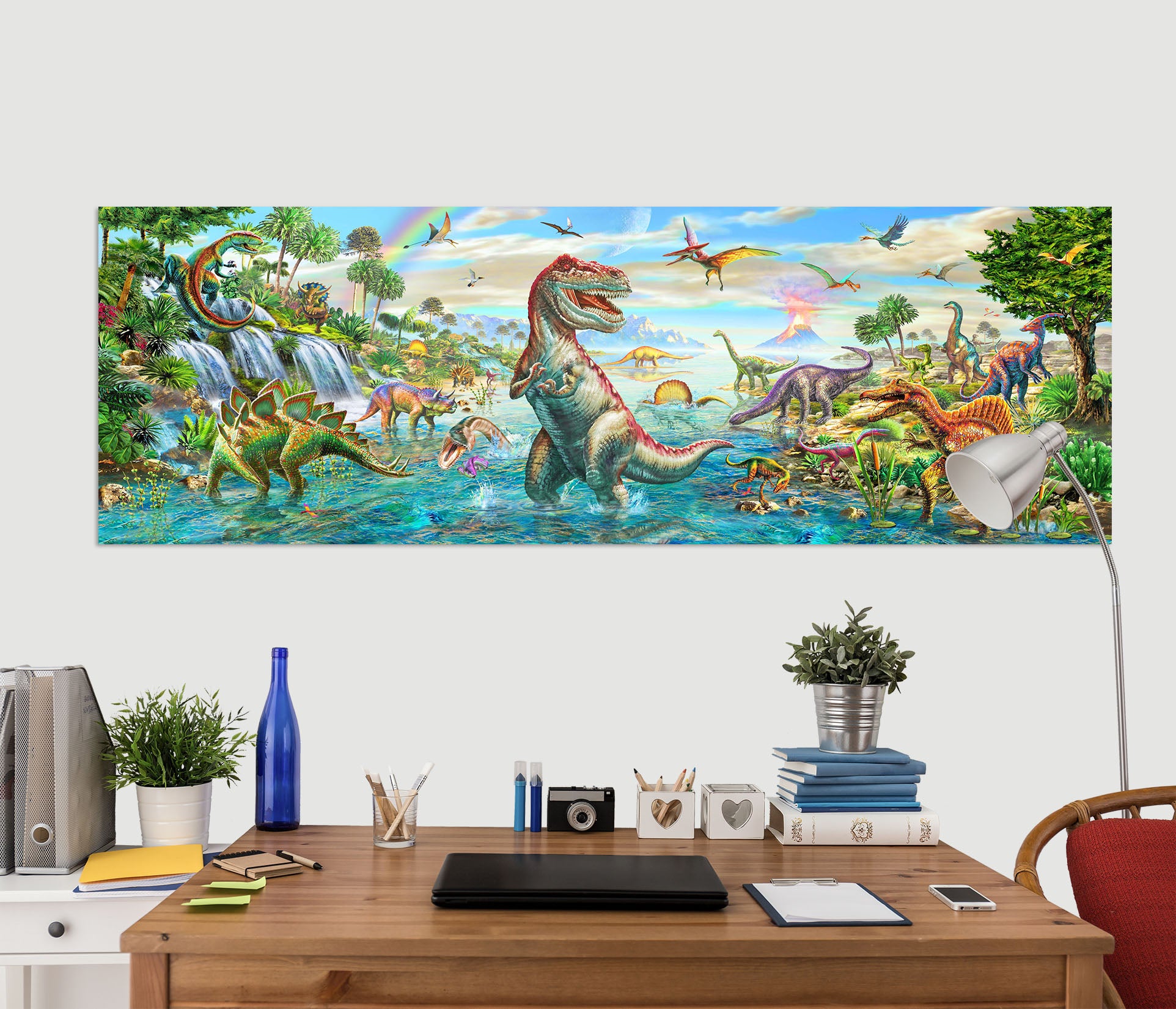 3D Dinosaur World 013 Adrian Chesterman Wall Sticker