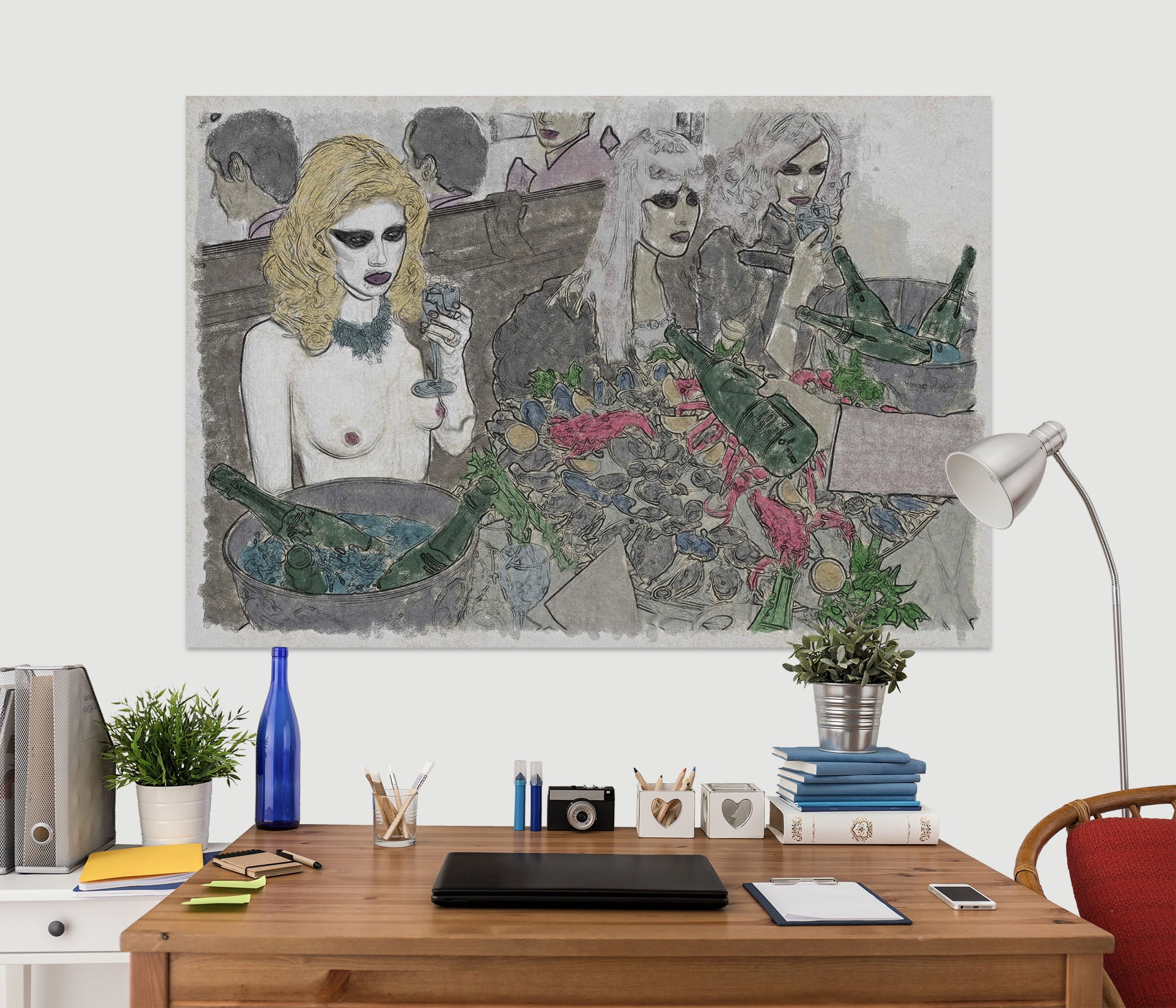 3D Girl Garden 017 Marco Cavazzana Wall Sticker