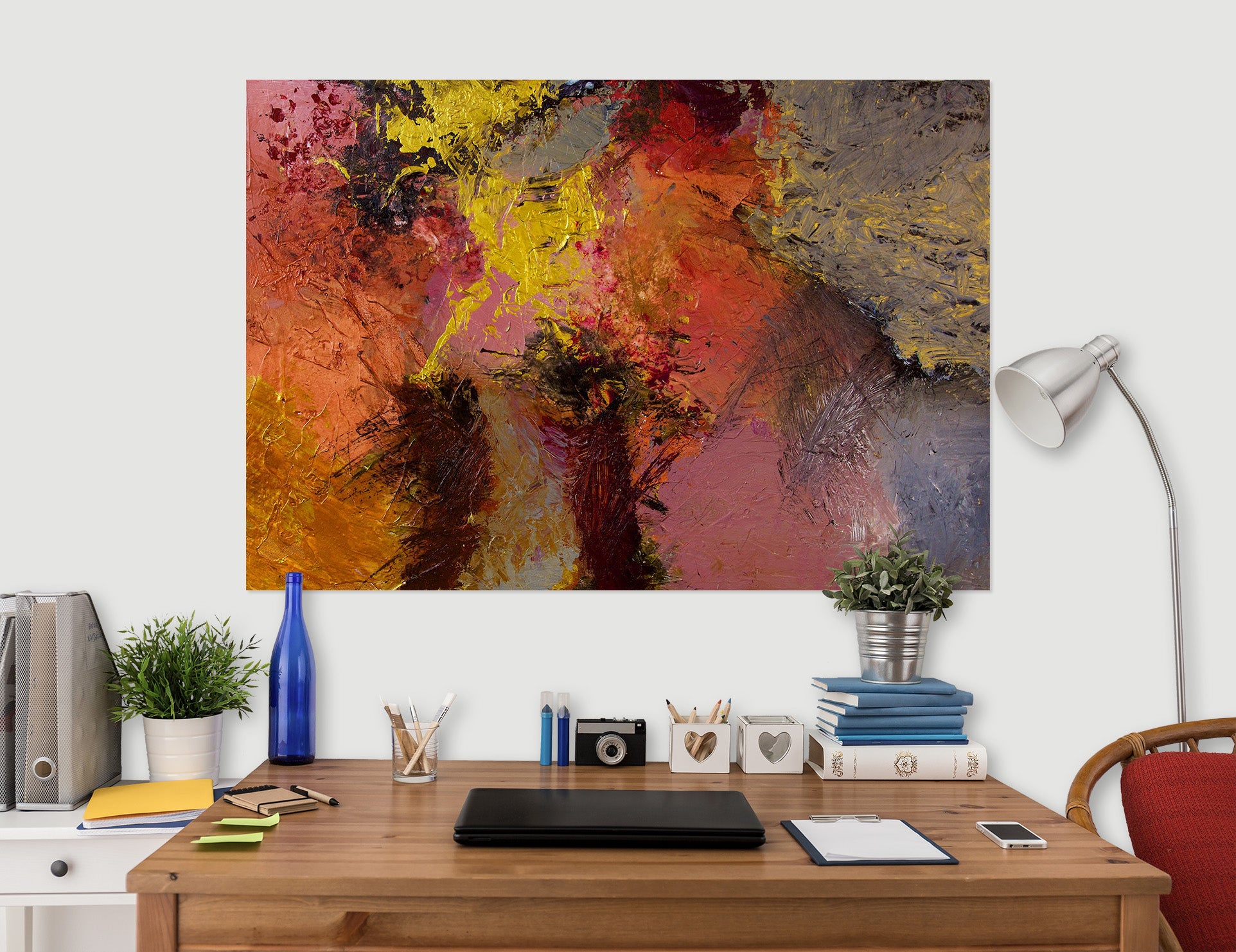 3D Yellow Graffiti 017 Allan P. Friedlander Wall Sticker