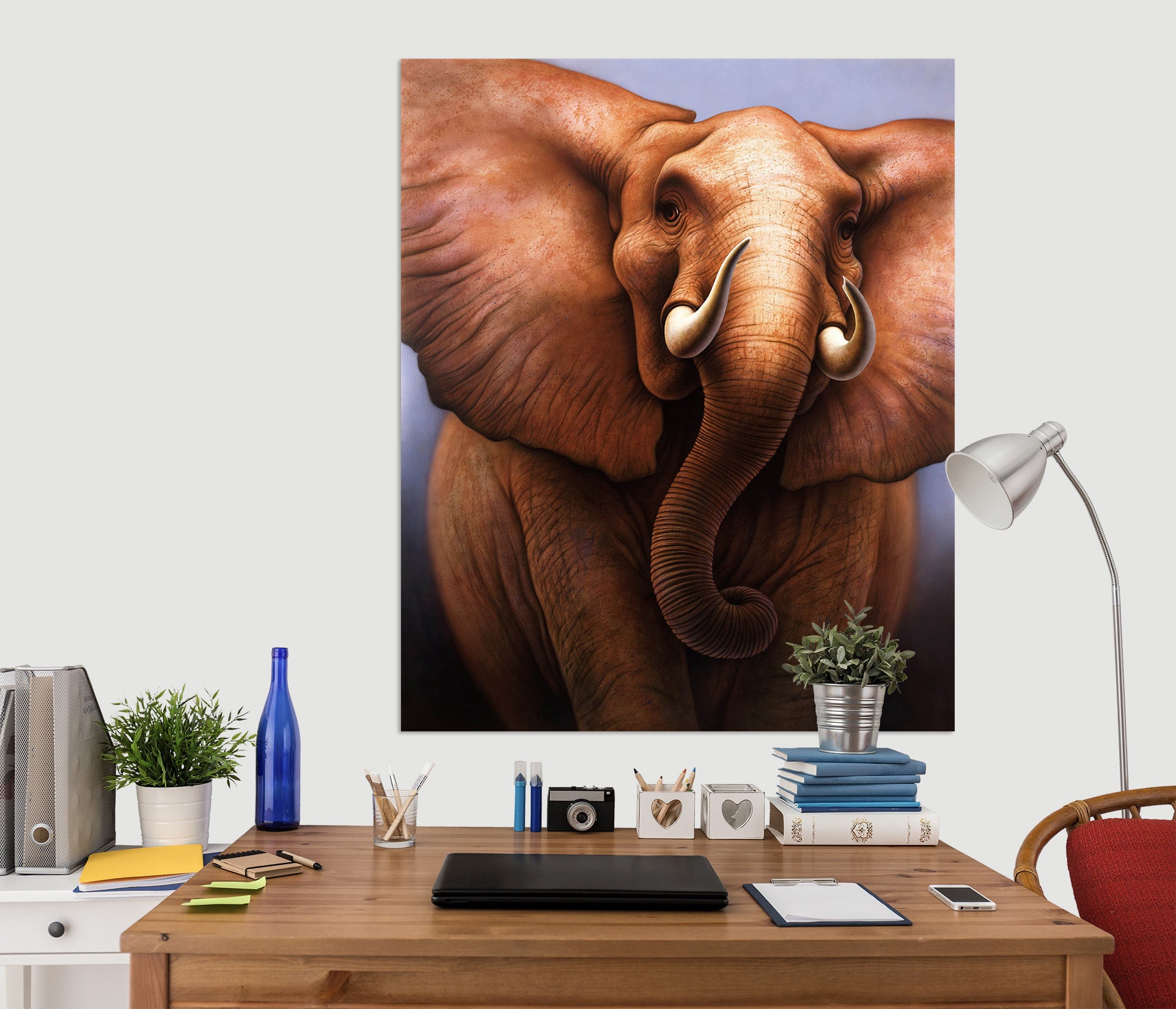 3D Elephant 033 Jerry LoFaro Wall Sticker