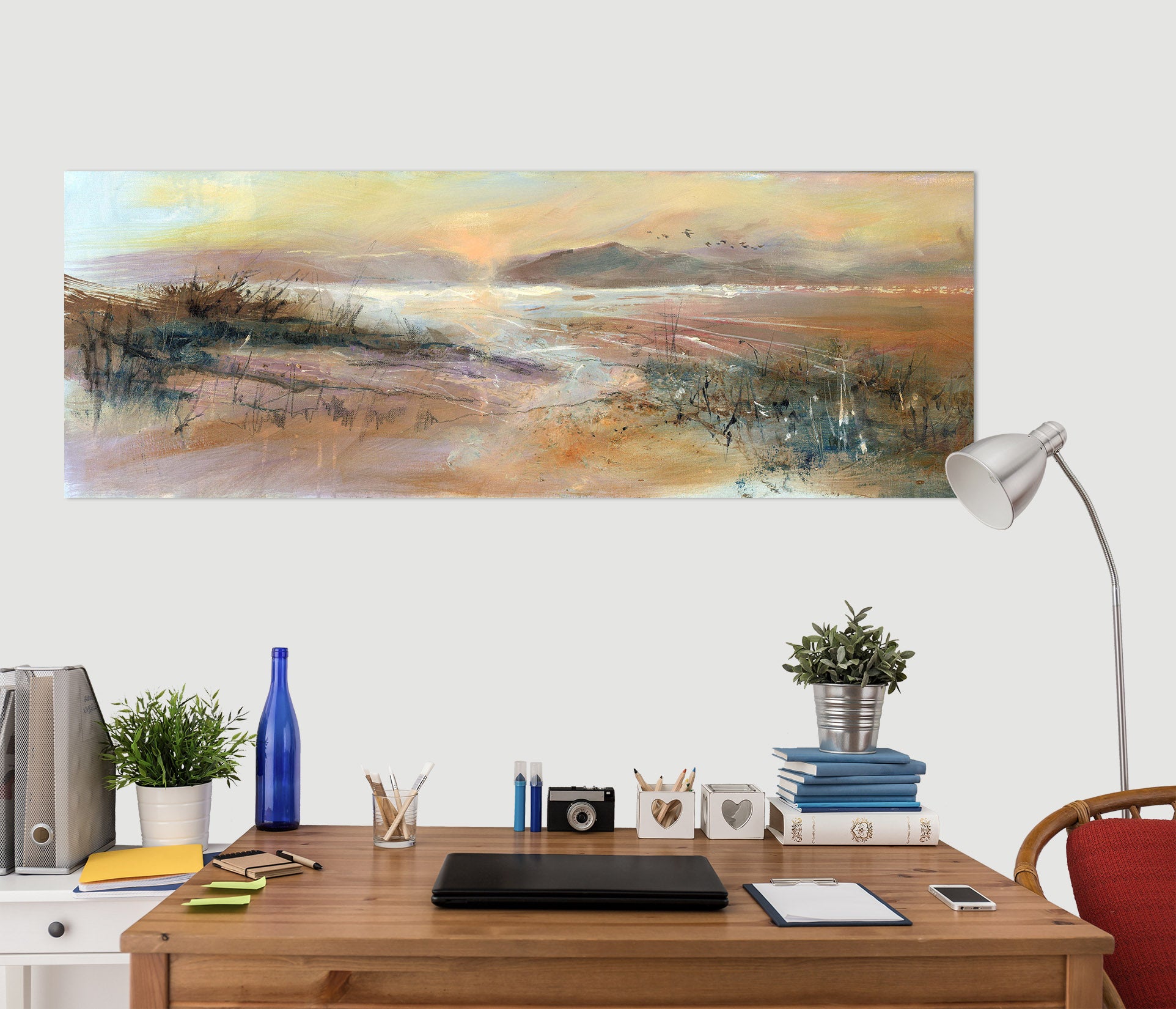 3D Mountain Scenery 003 Anne Farrall Doyle Wall Sticker