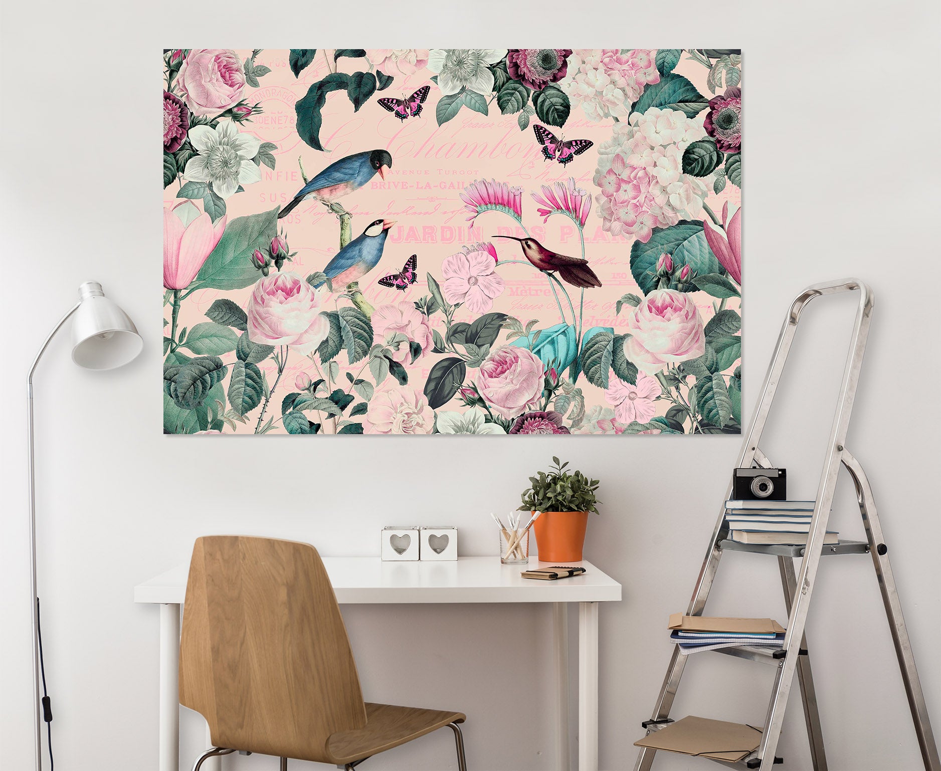 3D Leaf Bird 116 Andrea haase Wall Sticker