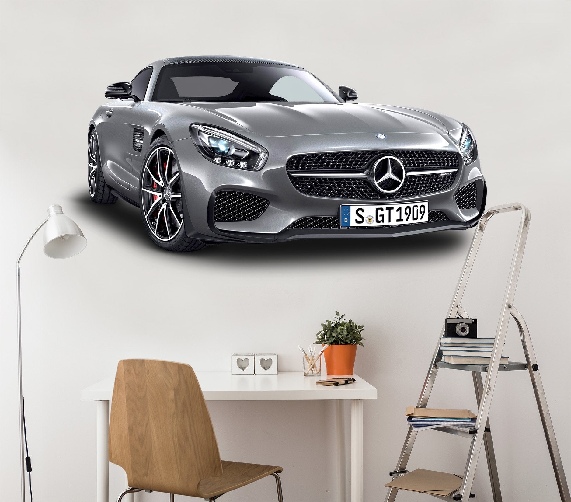 3D Mercedes Black 0276 Vehicles Wallpaper AJ Wallpaper