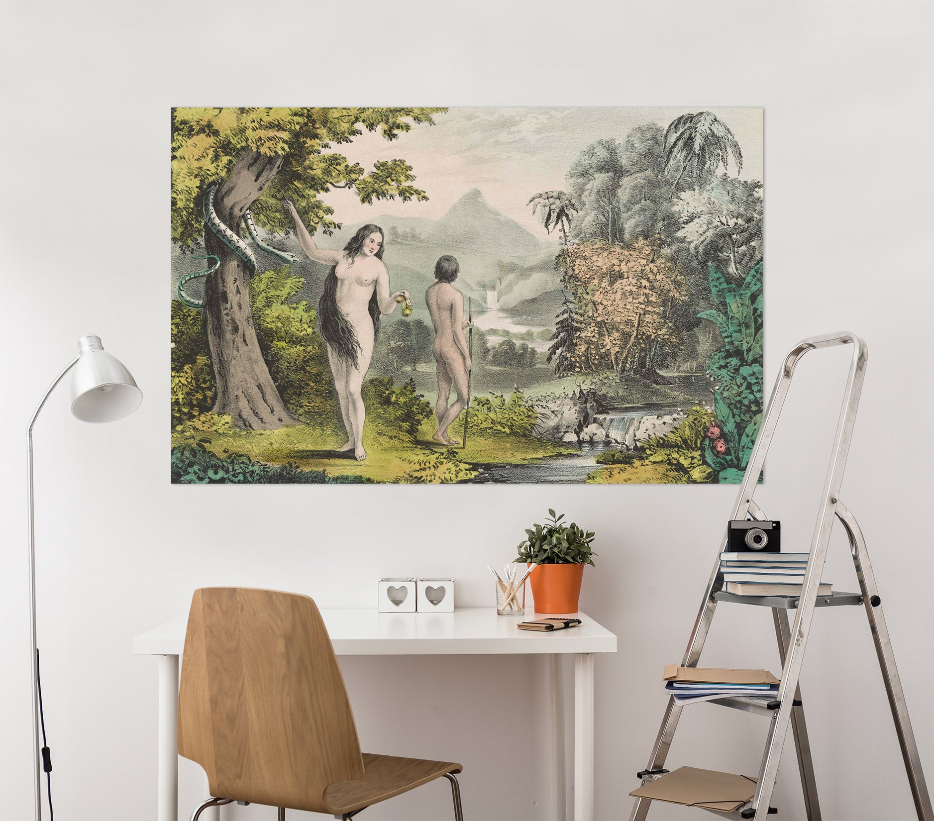 3D Myth Eve Adam 001 Andrea haase Wall Sticker