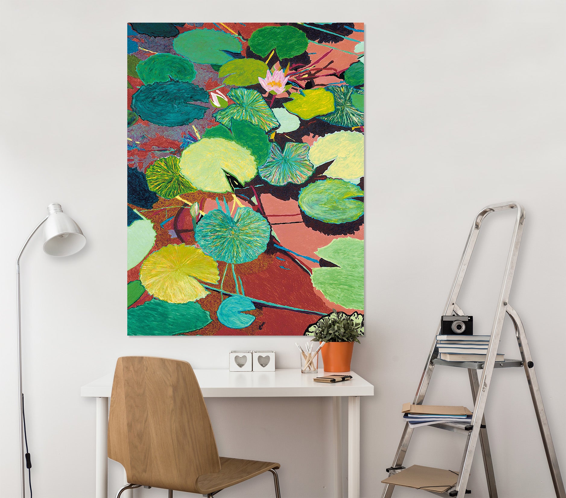 3D Color Lotus Leaf 305 Allan P. Friedlander Wall Sticker