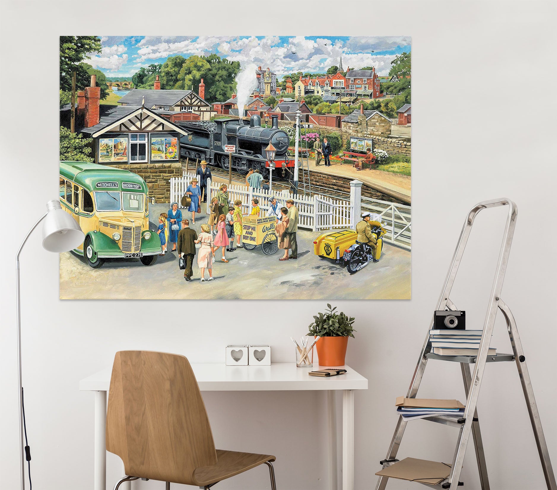 3D Selling Icecream 059 Trevor Mitchell Wall Sticker