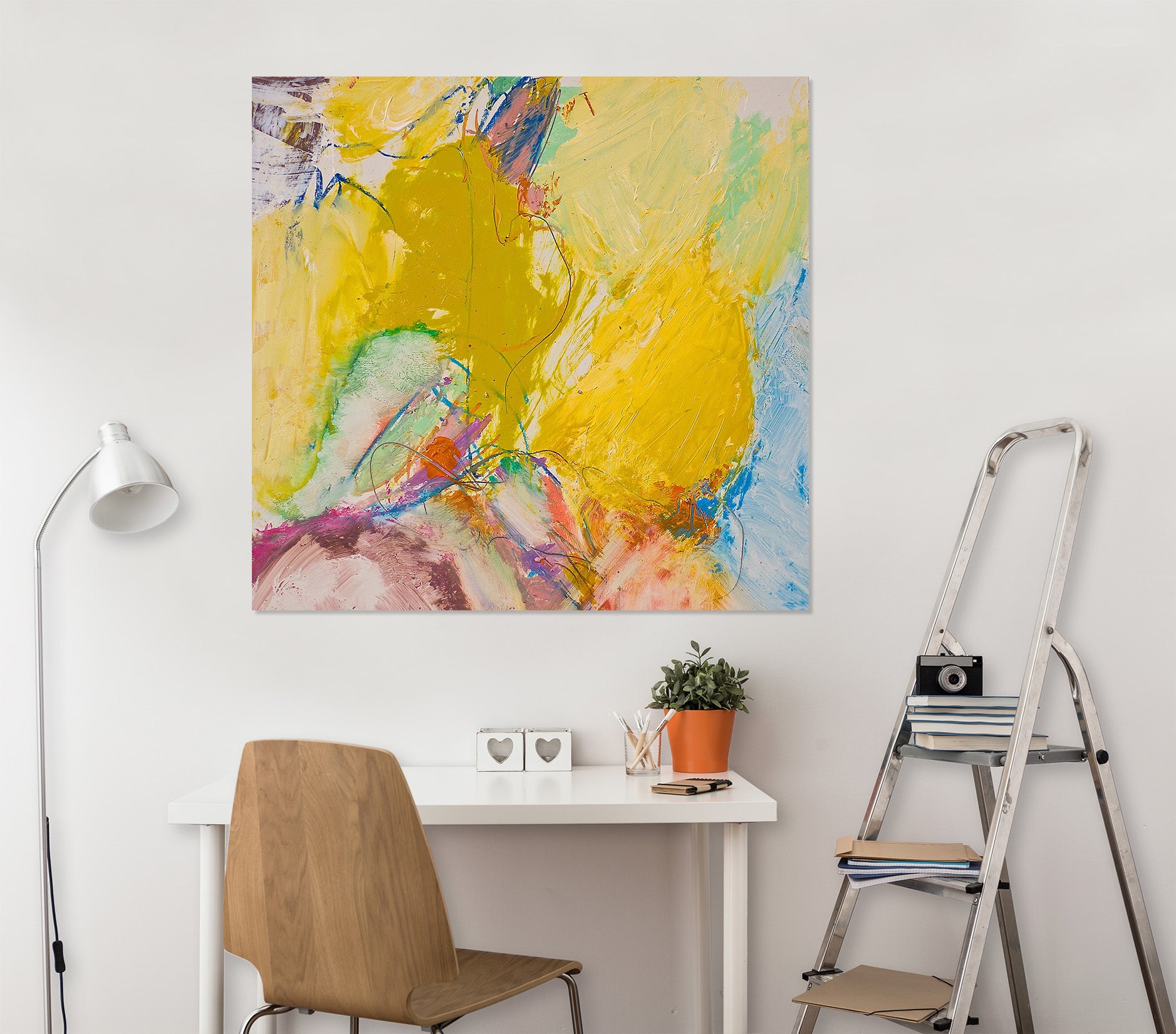 3D Painted Yellow 182 Allan P. Friedlander Wall Sticker