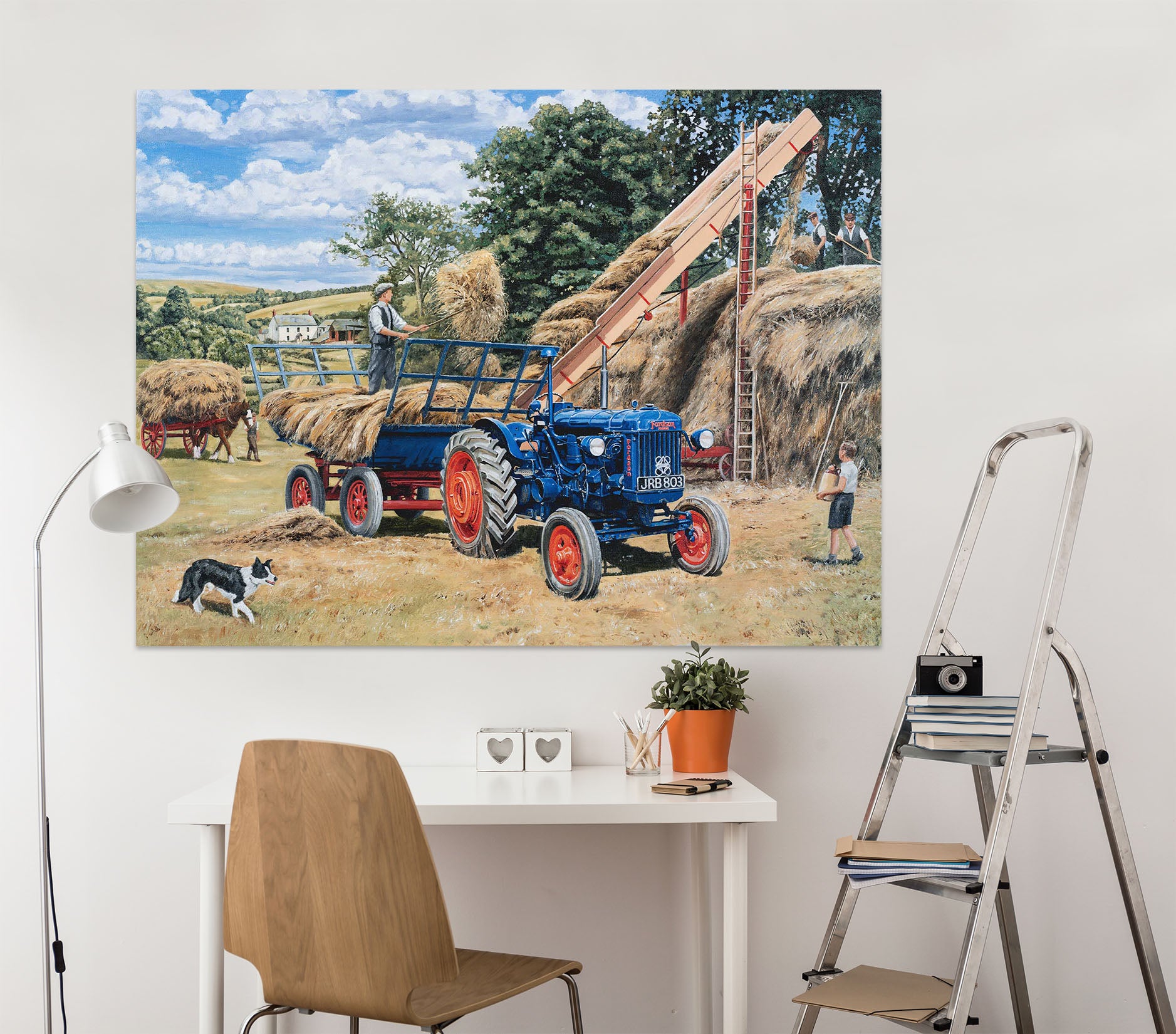 3D Building A Hayrick 020 Trevor Mitchell Wall Sticker