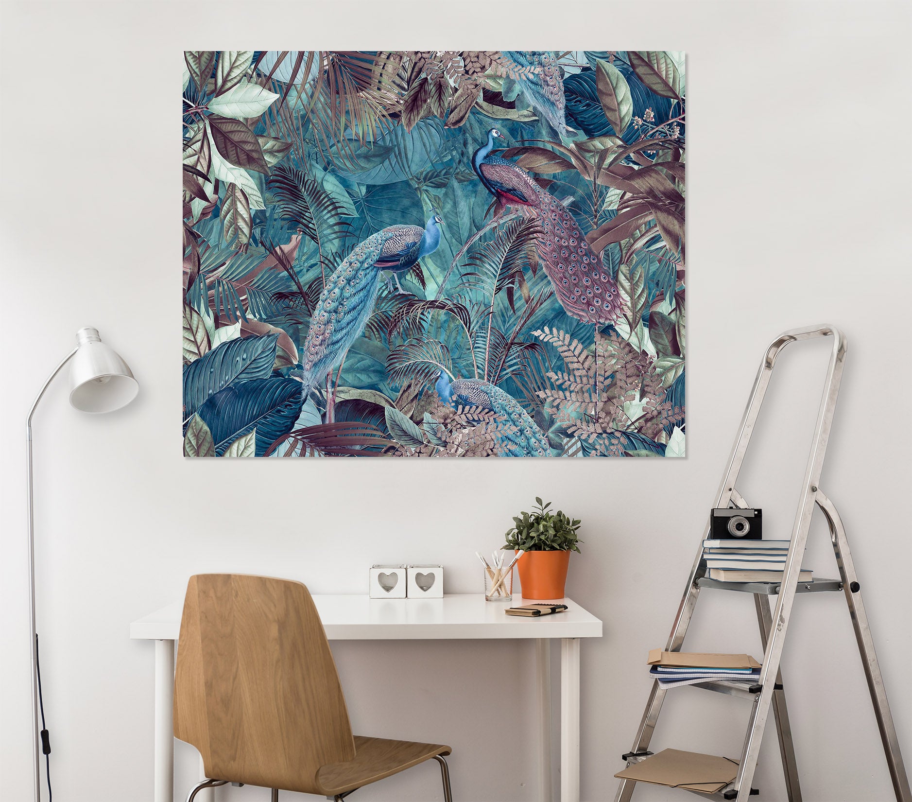 3D Forest Peacock 110 Andrea haase Wall Sticker